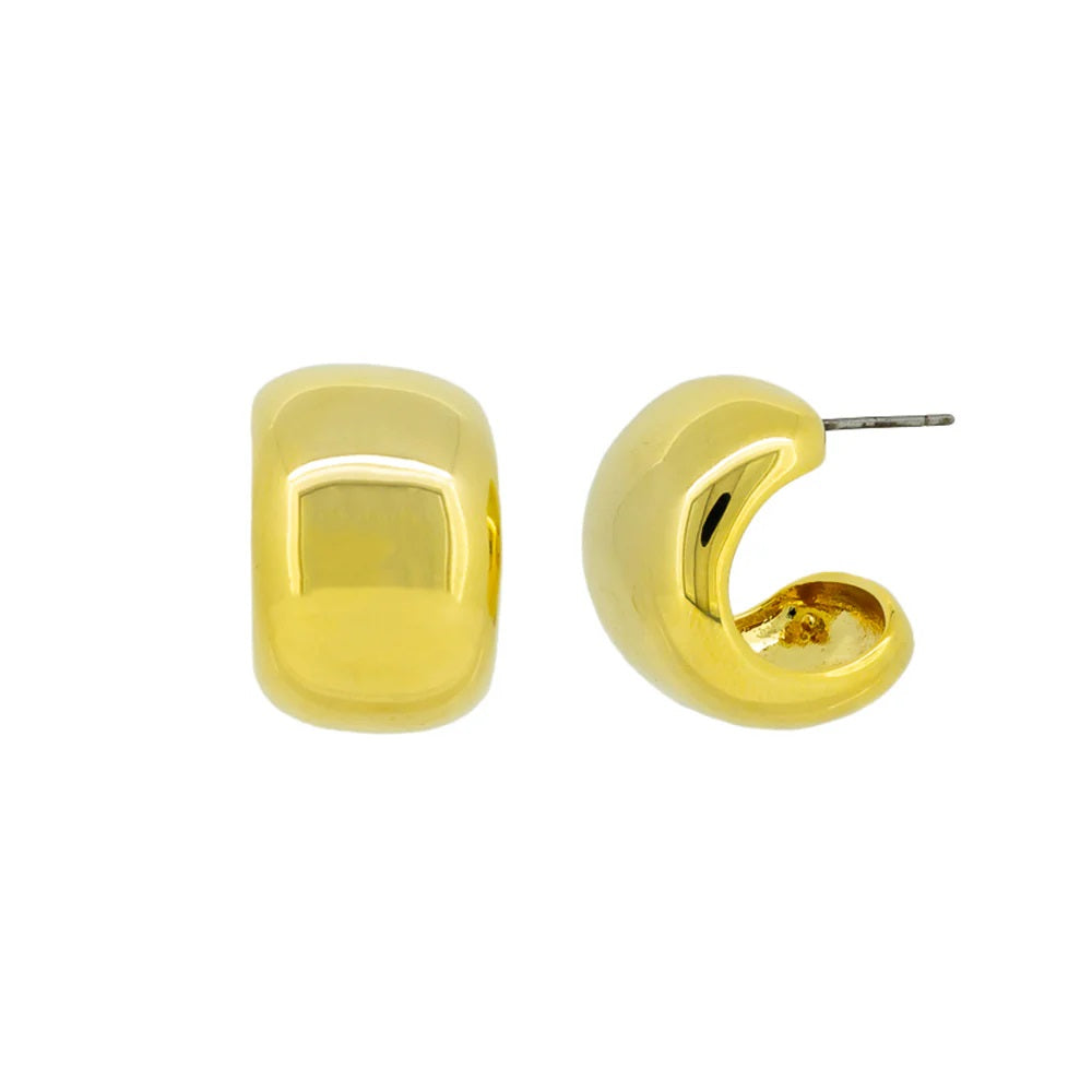 Jolie & Deen Annmarie Hoops [COLOUR:Yellow Gold Plate]