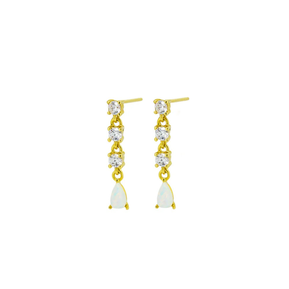 Jolie & Deen Felicity Drop Earrings [COLOUR:Yellow Gold]