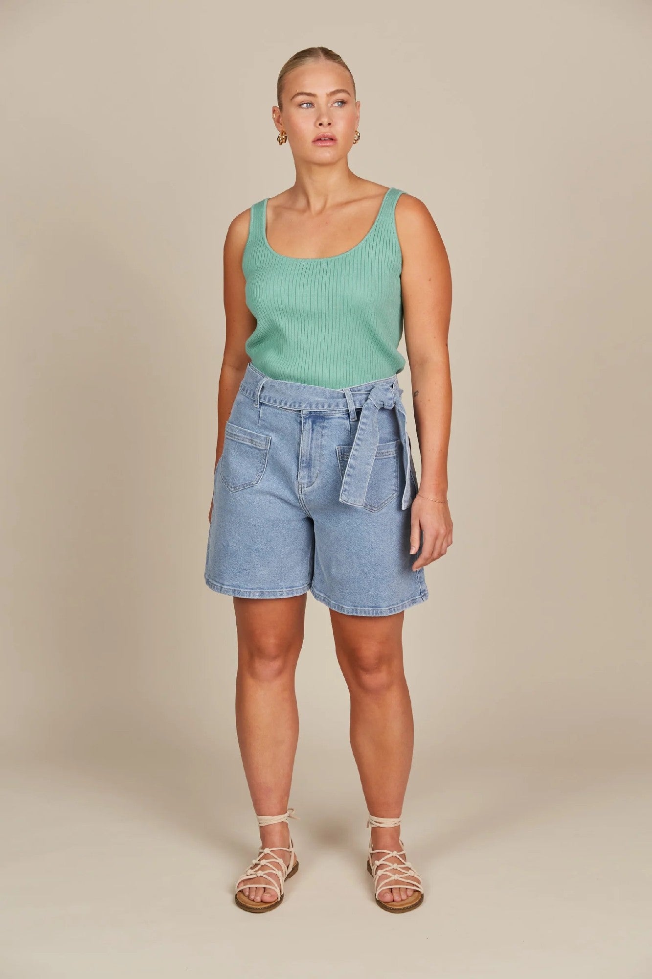 Isle Of Mine Margot Denim Short [COLOUR:Stellar SIZE:XS]