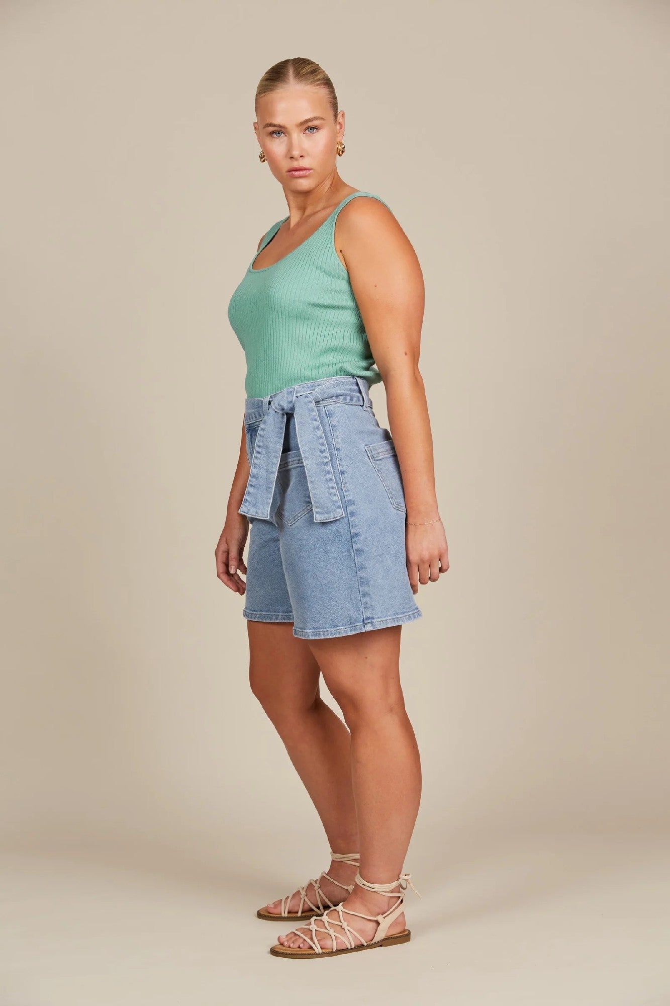 Isle Of Mine Margot Denim Short [COLOUR:Stellar SIZE:XS]