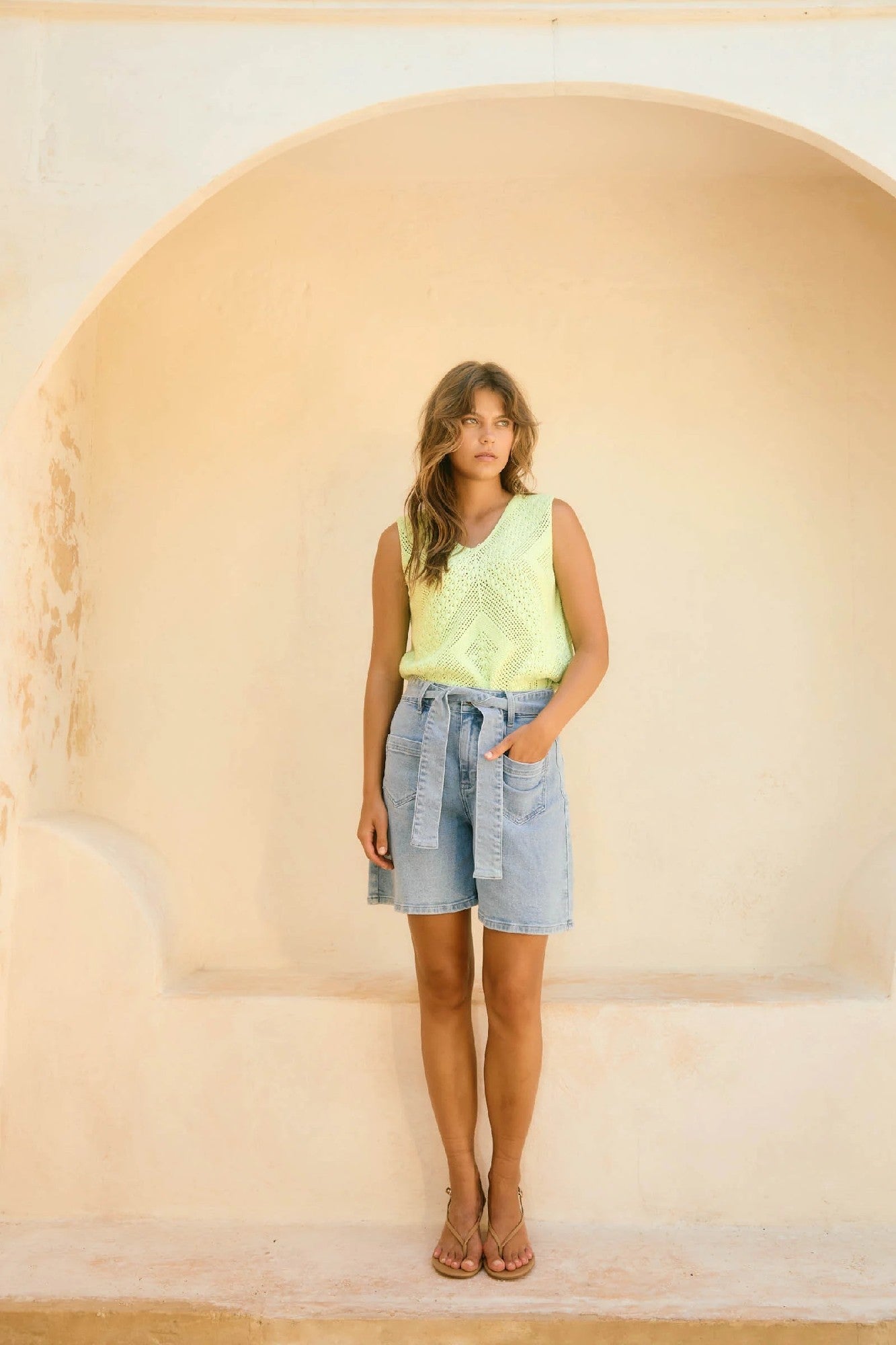 Isle Of Mine Margot Denim Short [COLOUR:Stellar SIZE:S]