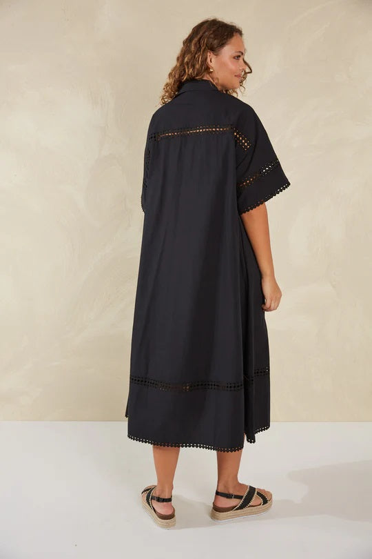 Haven Adelfia Shirt Dress [COLOUR:Domino SIZE:Xs/s]