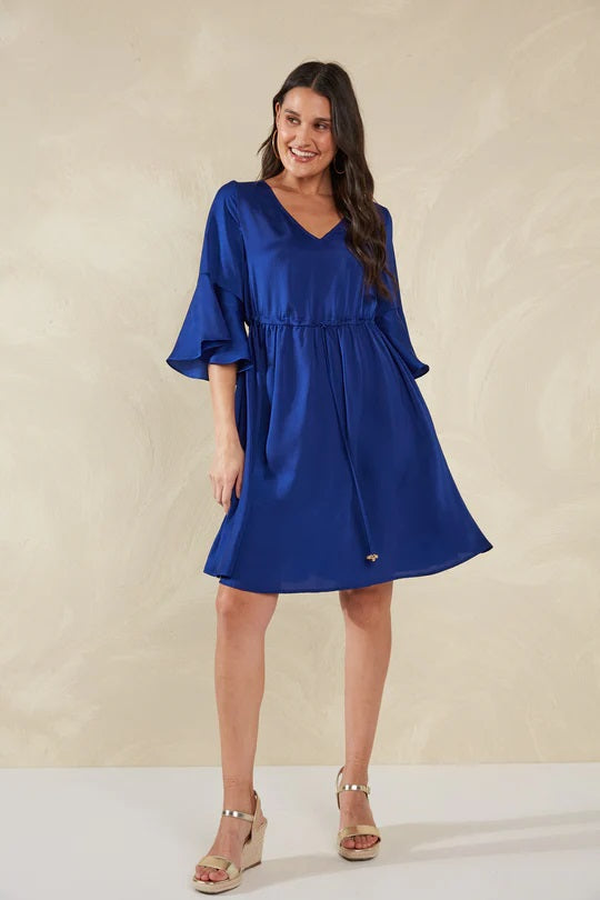 Haven Portofino Tie Dress [COLOUR:Lago  SIZE:Xs/s]