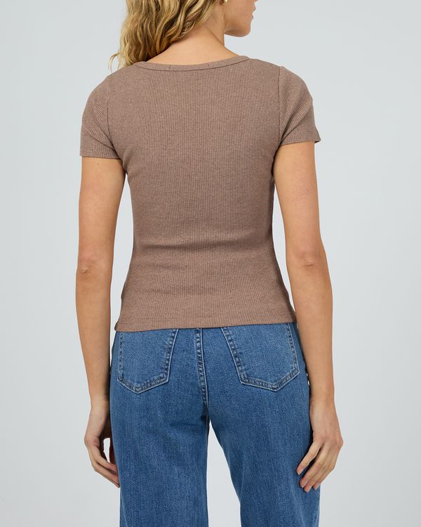 Silent Theory Mia Tee [COLOUR:Brown SIZE:6]