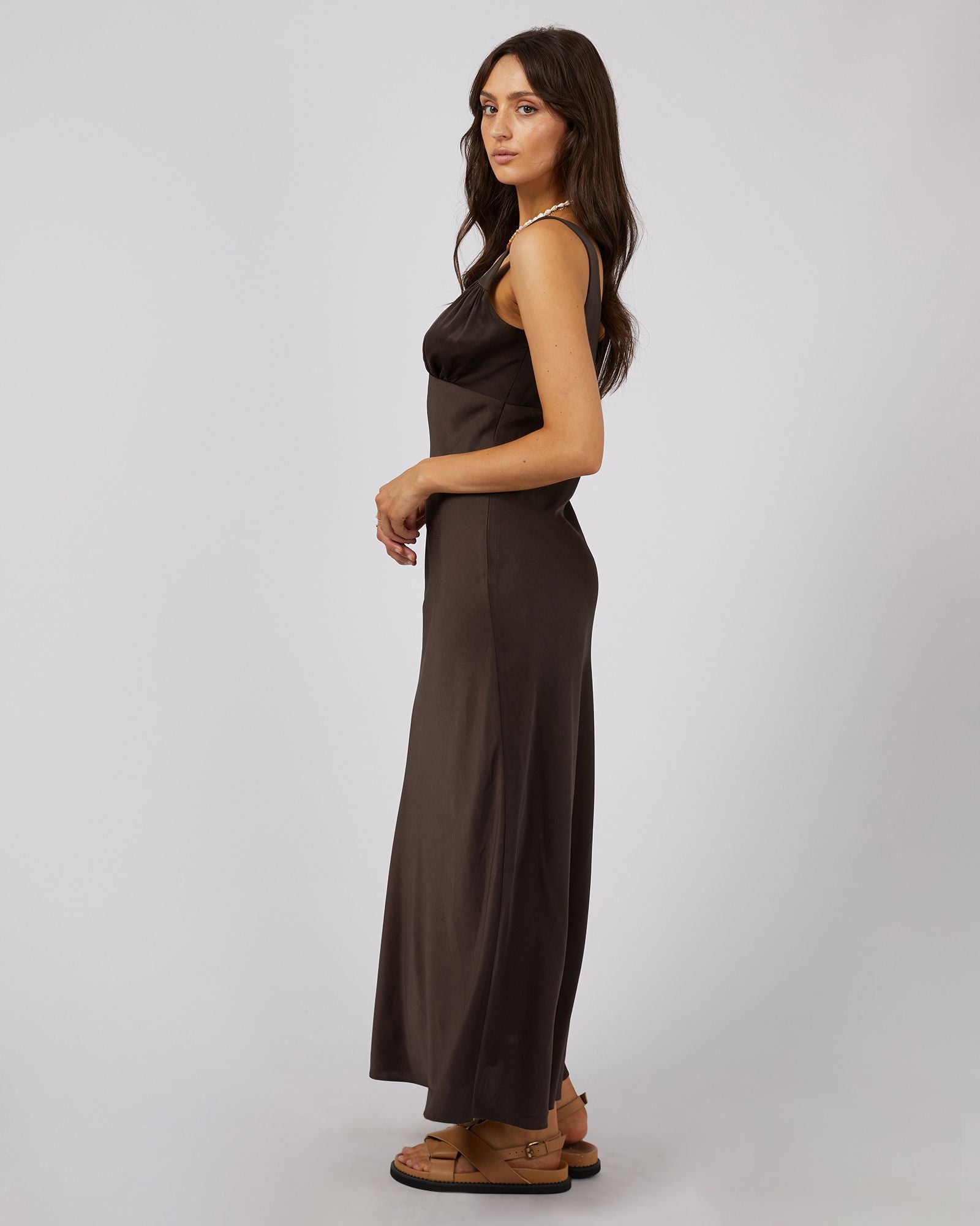 All About Eve Aire Maxi Dress [COLOUR:Brown SIZE:6]