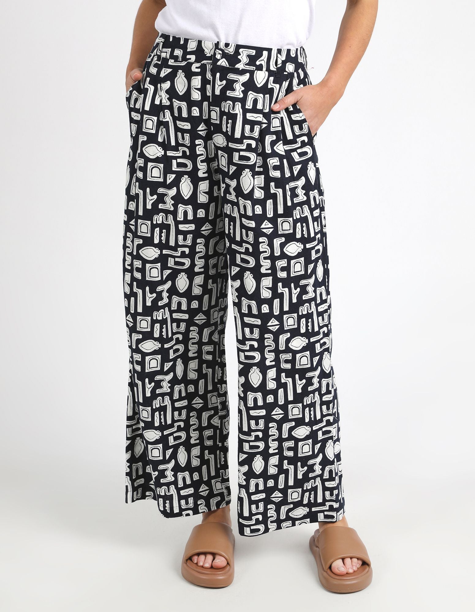 Foxwood Etched Geo Pant [COLOUR:Navy SIZE:8]