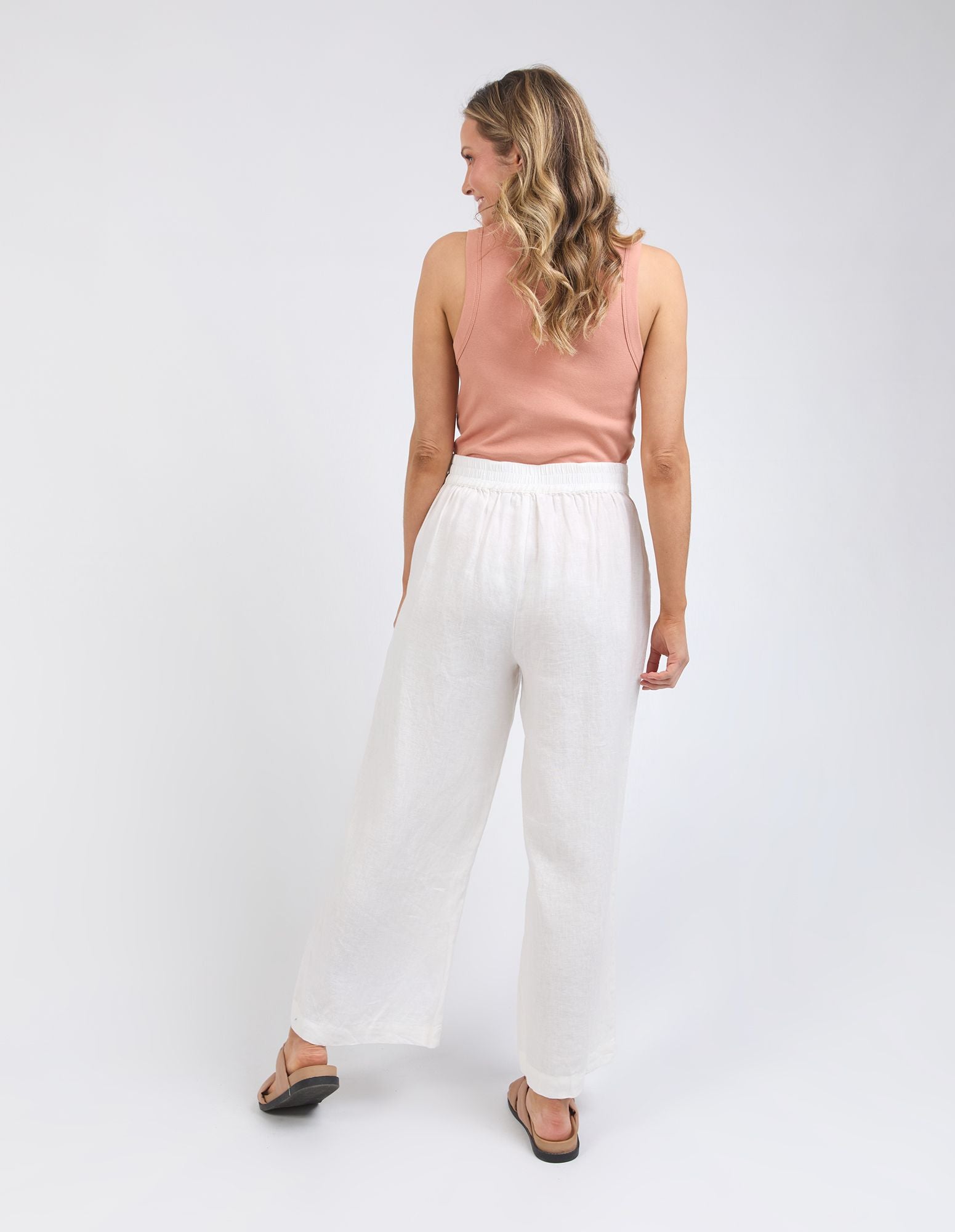 Foxwood Elina Wide Leg Pant [COLOUR:Vintage white  SIZE:8]