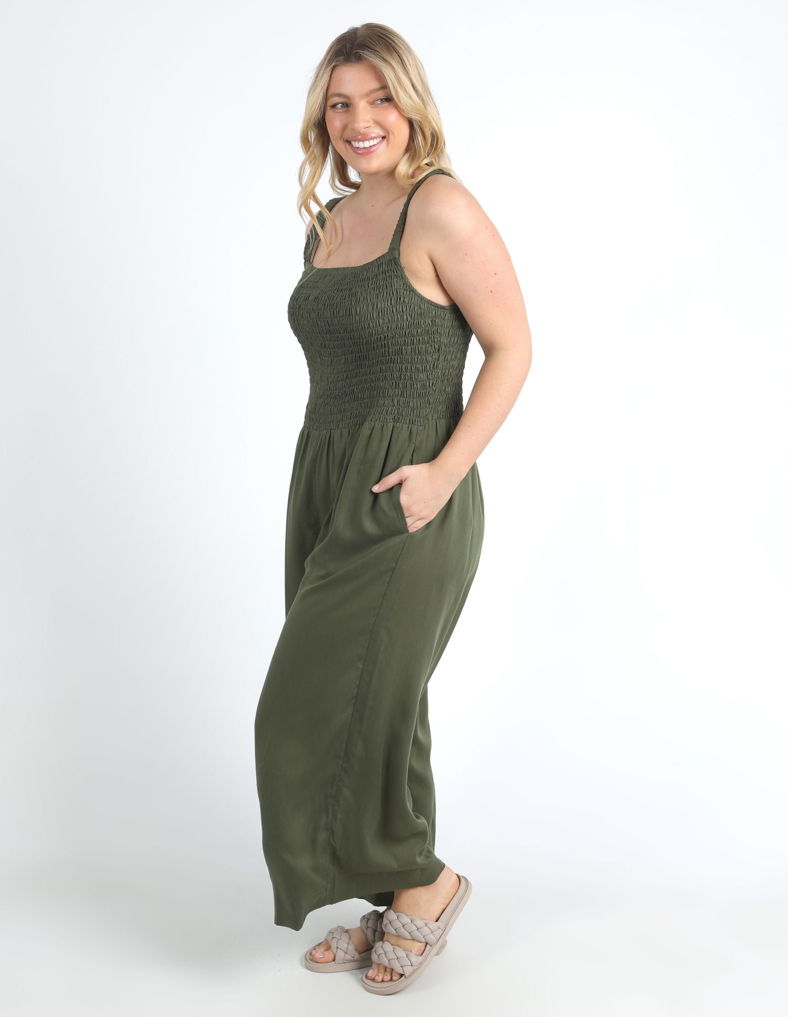 Elm Dusk Jumpsuit [COLOUR:Clover   SIZE:8]