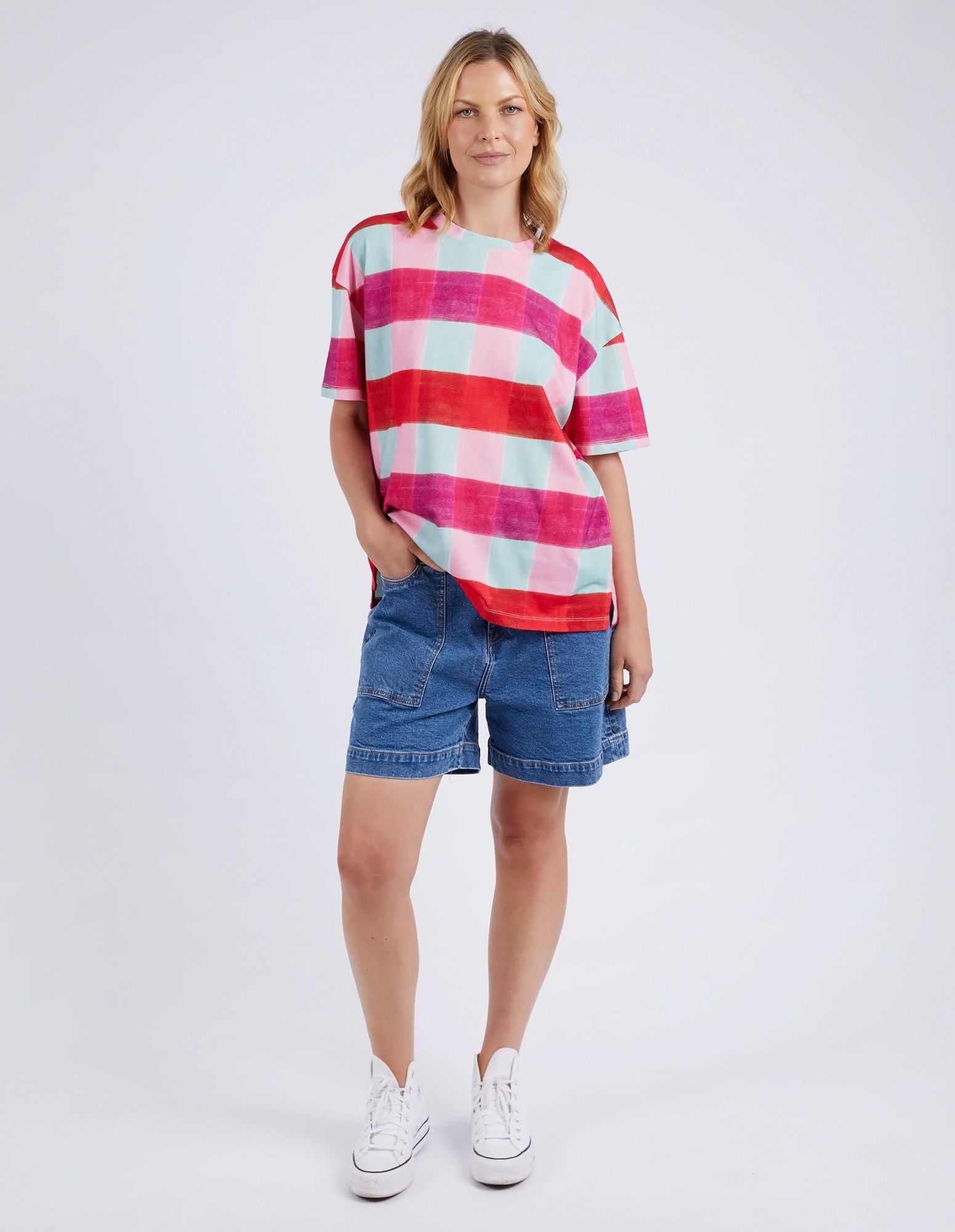 Elm Monaco Check Tee [COLOUR:Check SIZE:8]