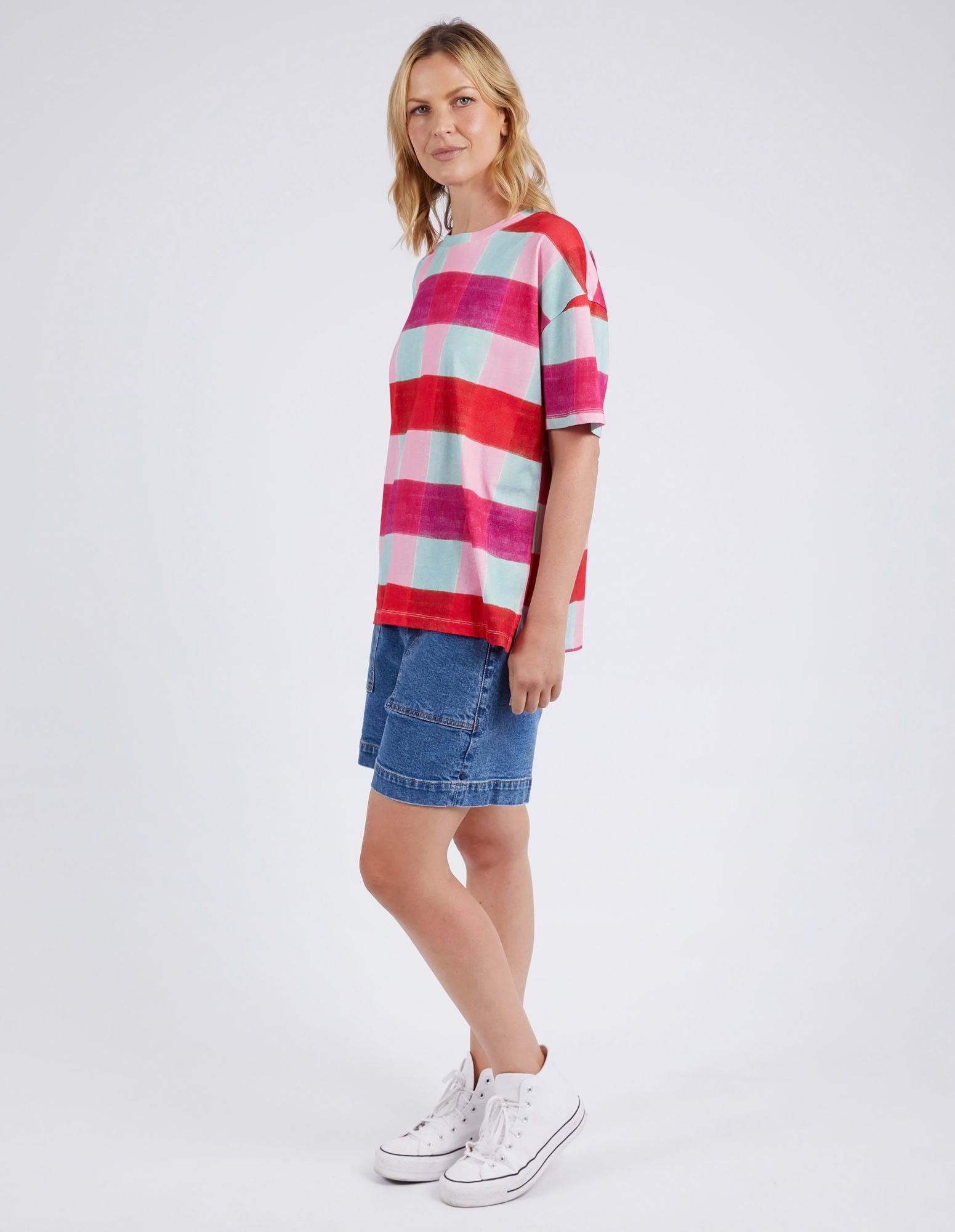 Elm Monaco Check Tee [COLOUR:Check SIZE:8]