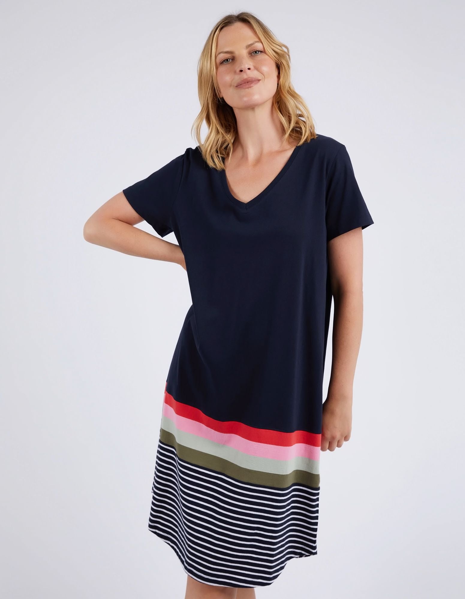 Elm Terra Tee Dress [COLOUR:Navy SIZE:10]