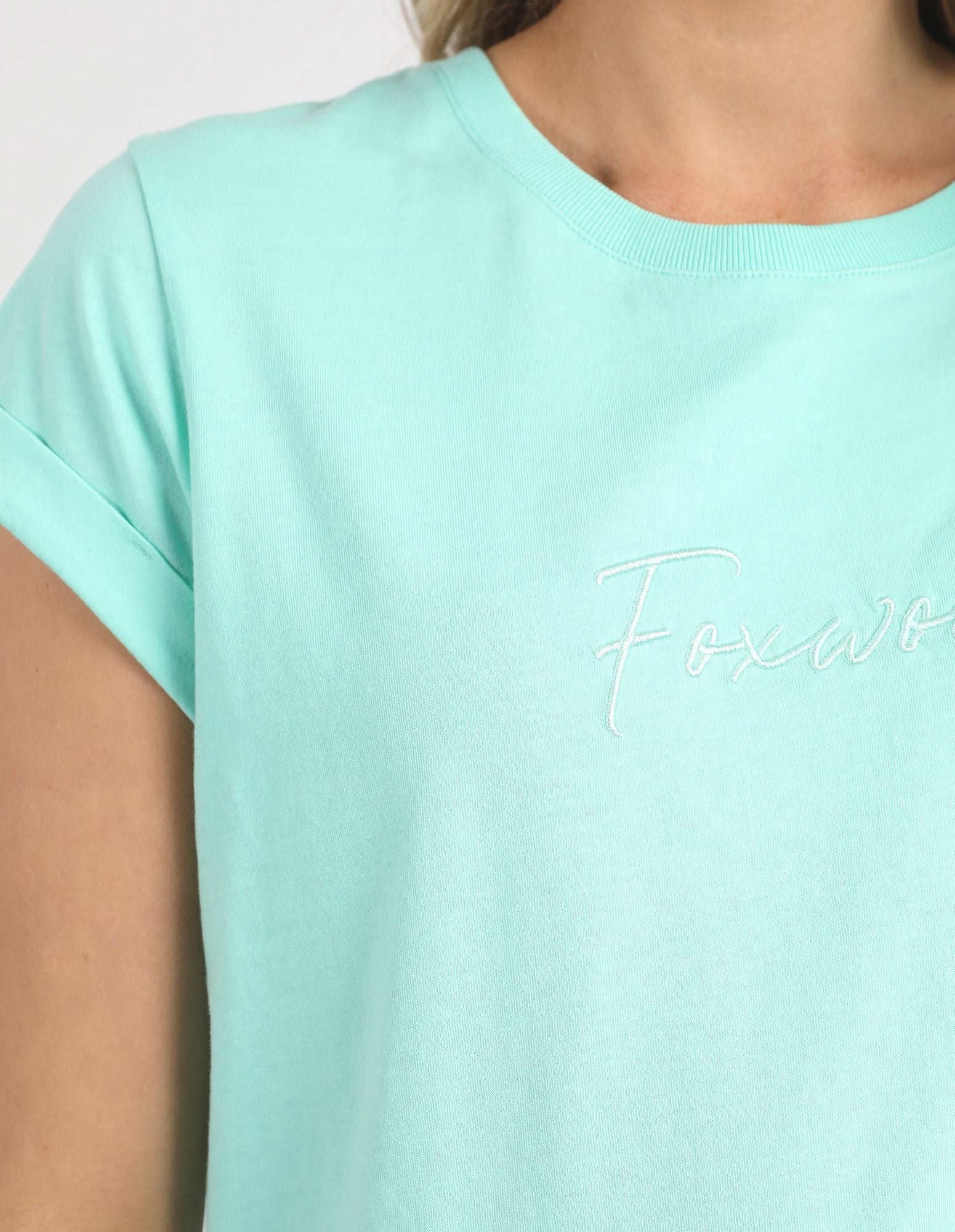 Foxwood Signature Tee [COLOUR:Neon Mint SIZE:8]