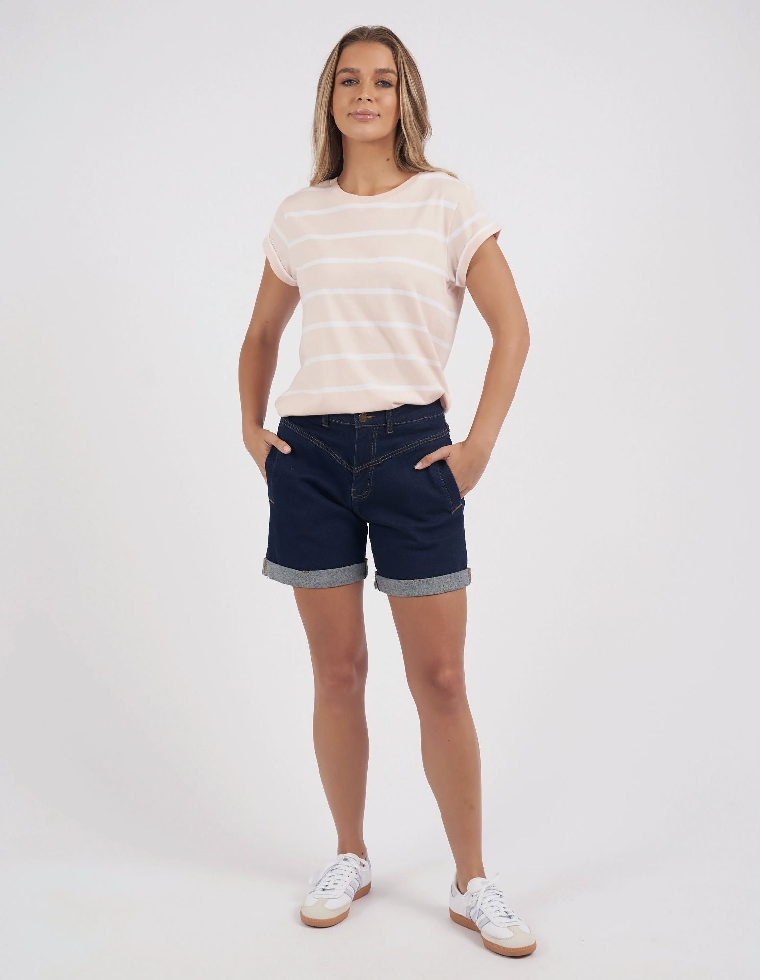 Foxwood Manly Stripe Tee | Pink and White Striped Top | Little Extras Lifestyle | Forbes Women's Clothing Shop