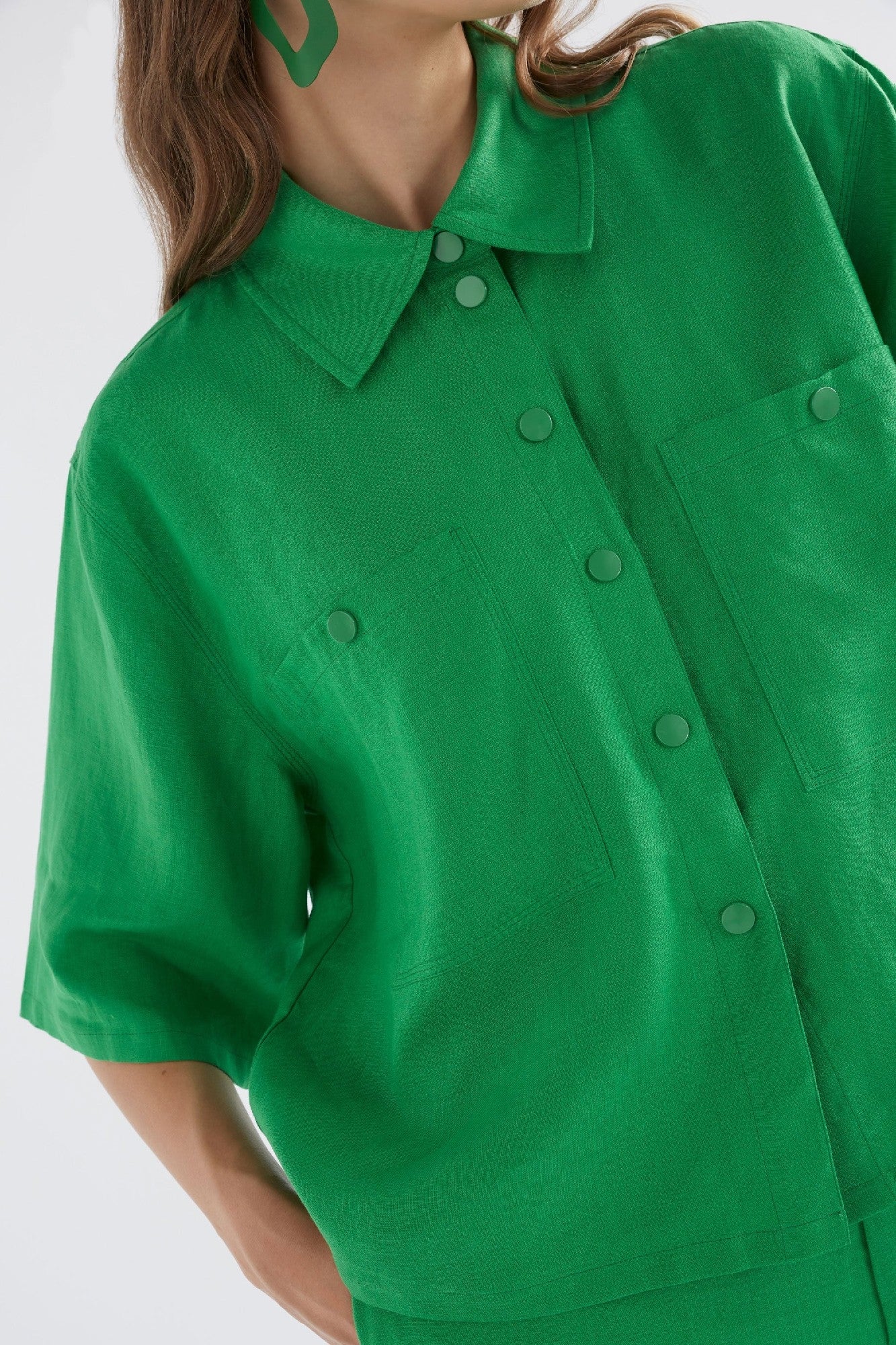 Elk Nayte Shirt [COLOUR:Vine Green SIZE:14]