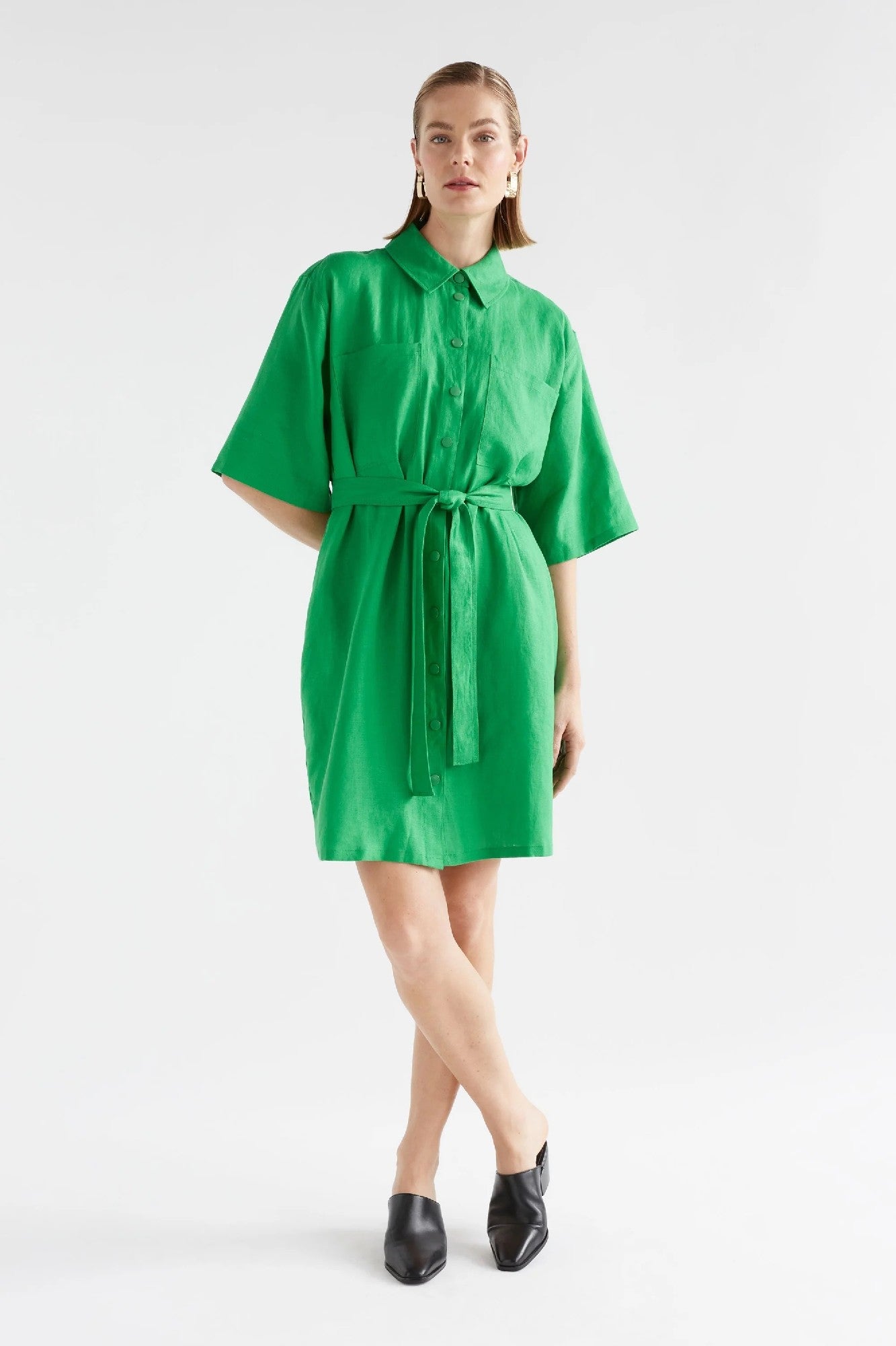 Elk Nayte Dress [COLOUR:Vine Green SIZE:12]