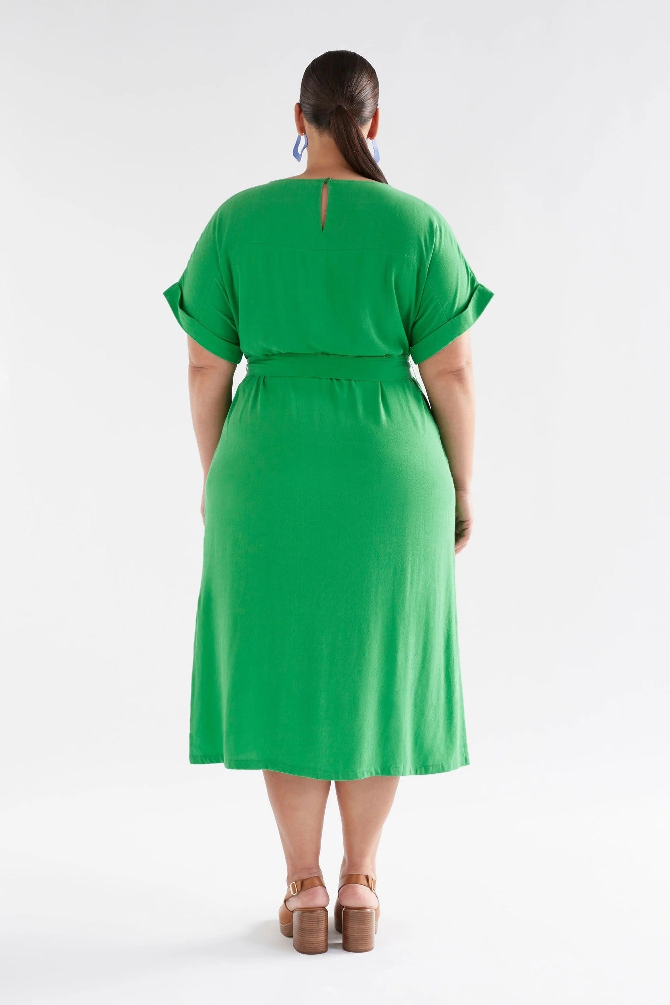 Elk Olyck Midi Dress [COLOUR:Vine Green SIZE:10]