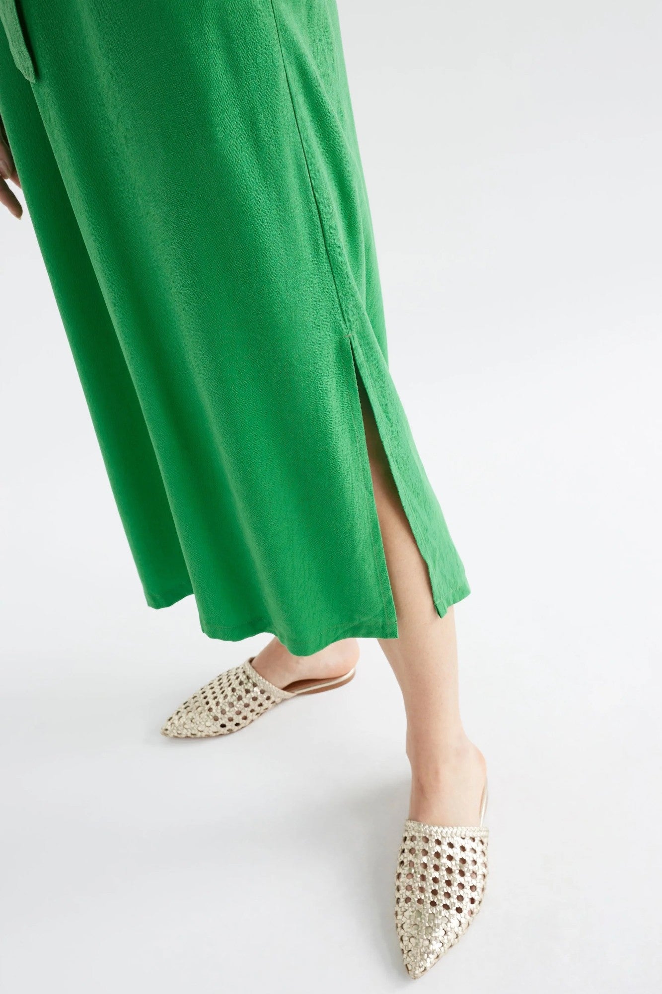 Elk Olyck Midi Dress [COLOUR:Vine Green SIZE:10]