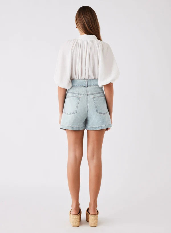 Esmaee Seaside Denim Short [COLOUR:Pale blue SIZE:XS]