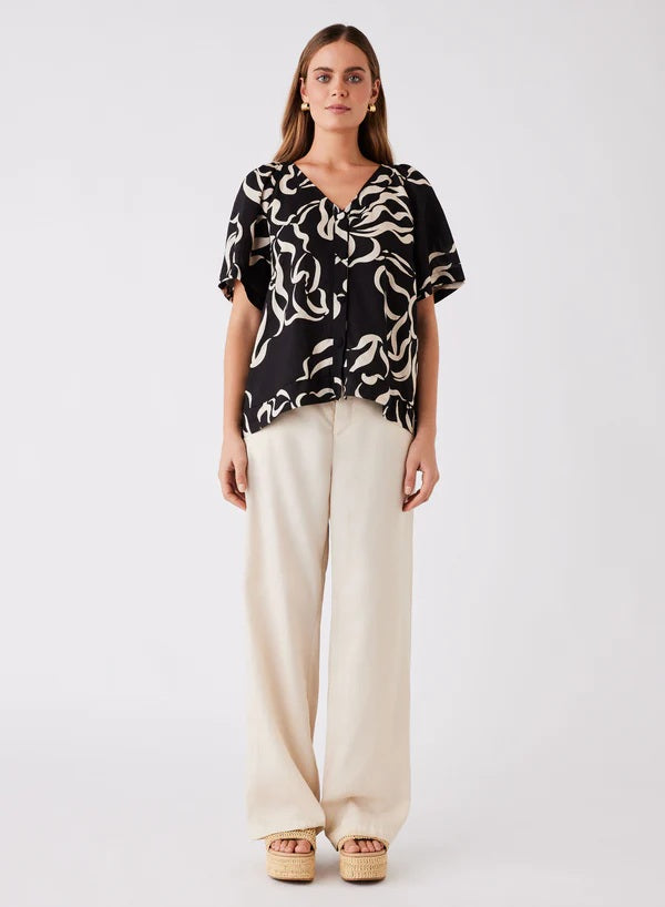 Esmaee Sandy Wave Blouse [COLOUR:Print SIZE:XS]