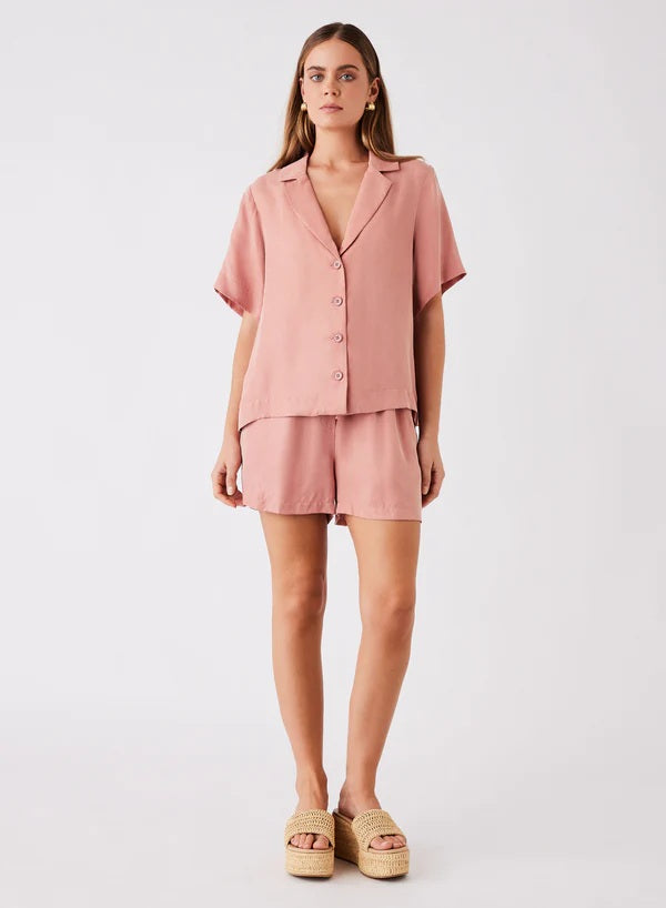 Esmaee Sundown Shirt [COLOUR:Rosewater SIZE:XS]