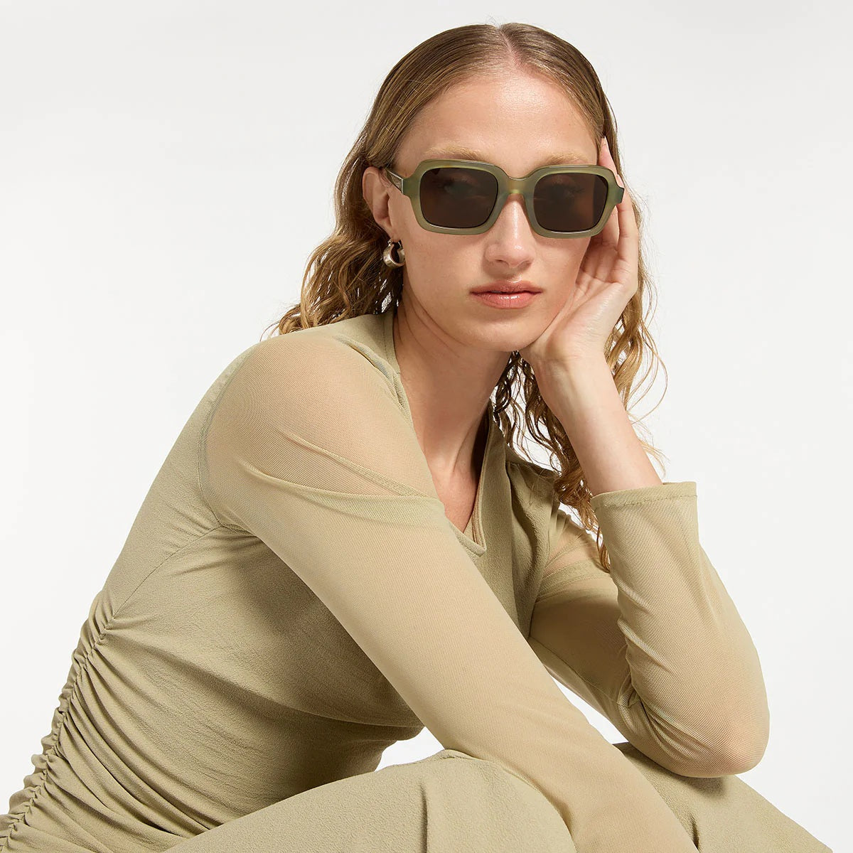 Status Anxiety Vacation Sunnies - Pear