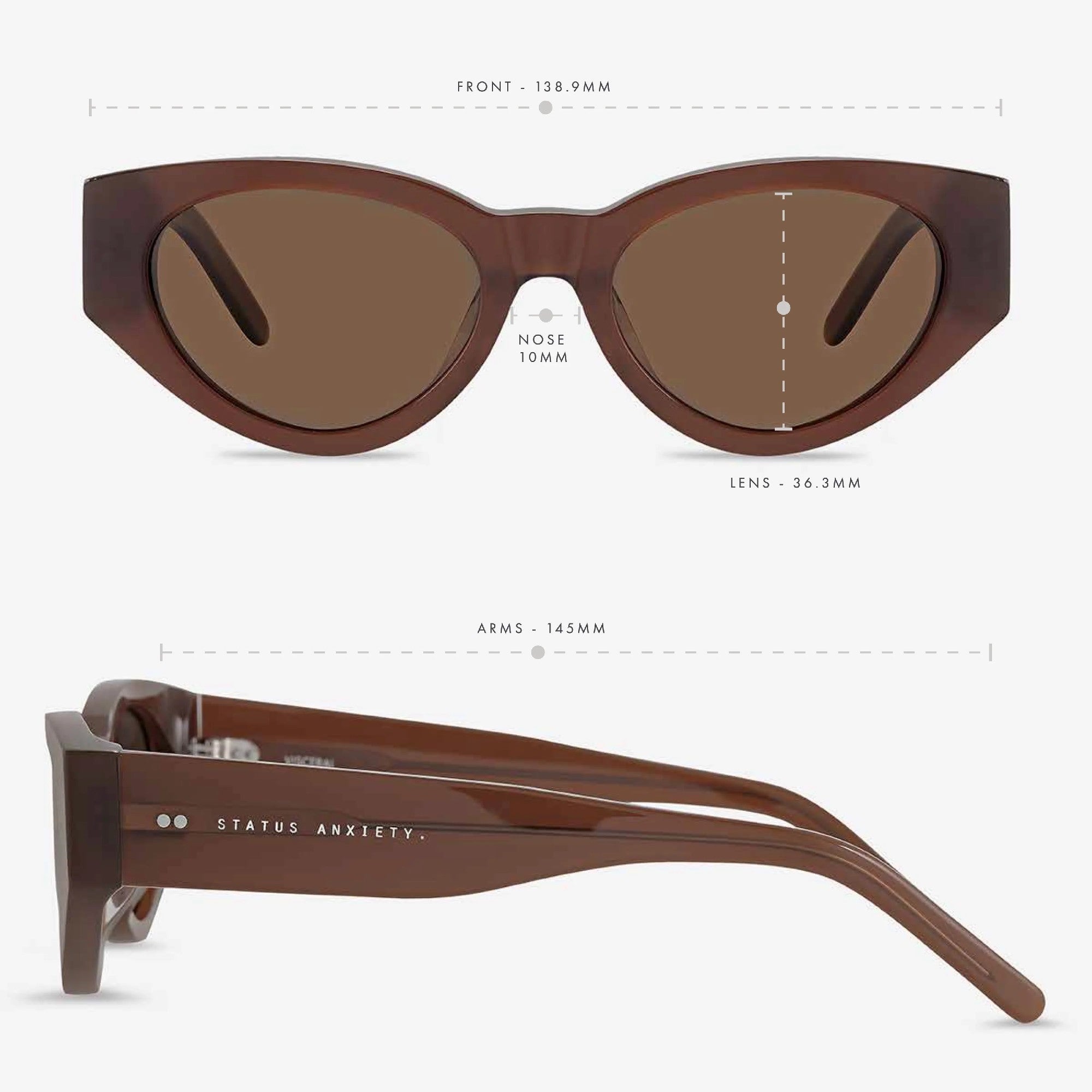 Status Anxiety Visceral Sunnies - Brown