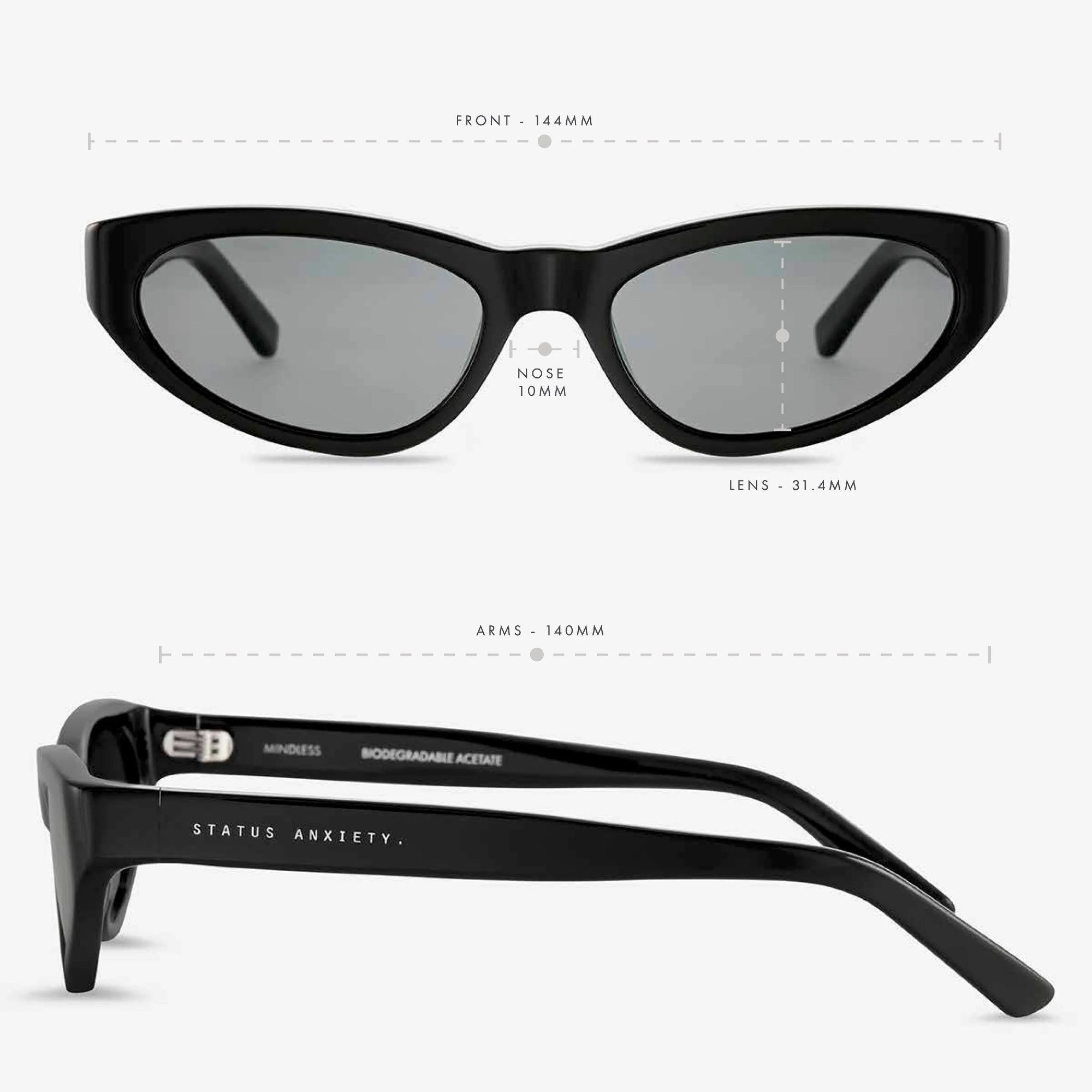 Status Anxiety Mindless Sunnies - Black