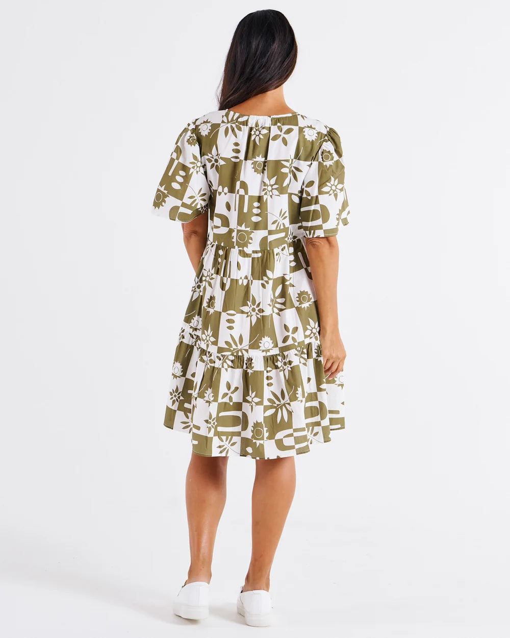 Betty Basics Barcardi Dress [COLOUR:Geo Floral SIZE:8]