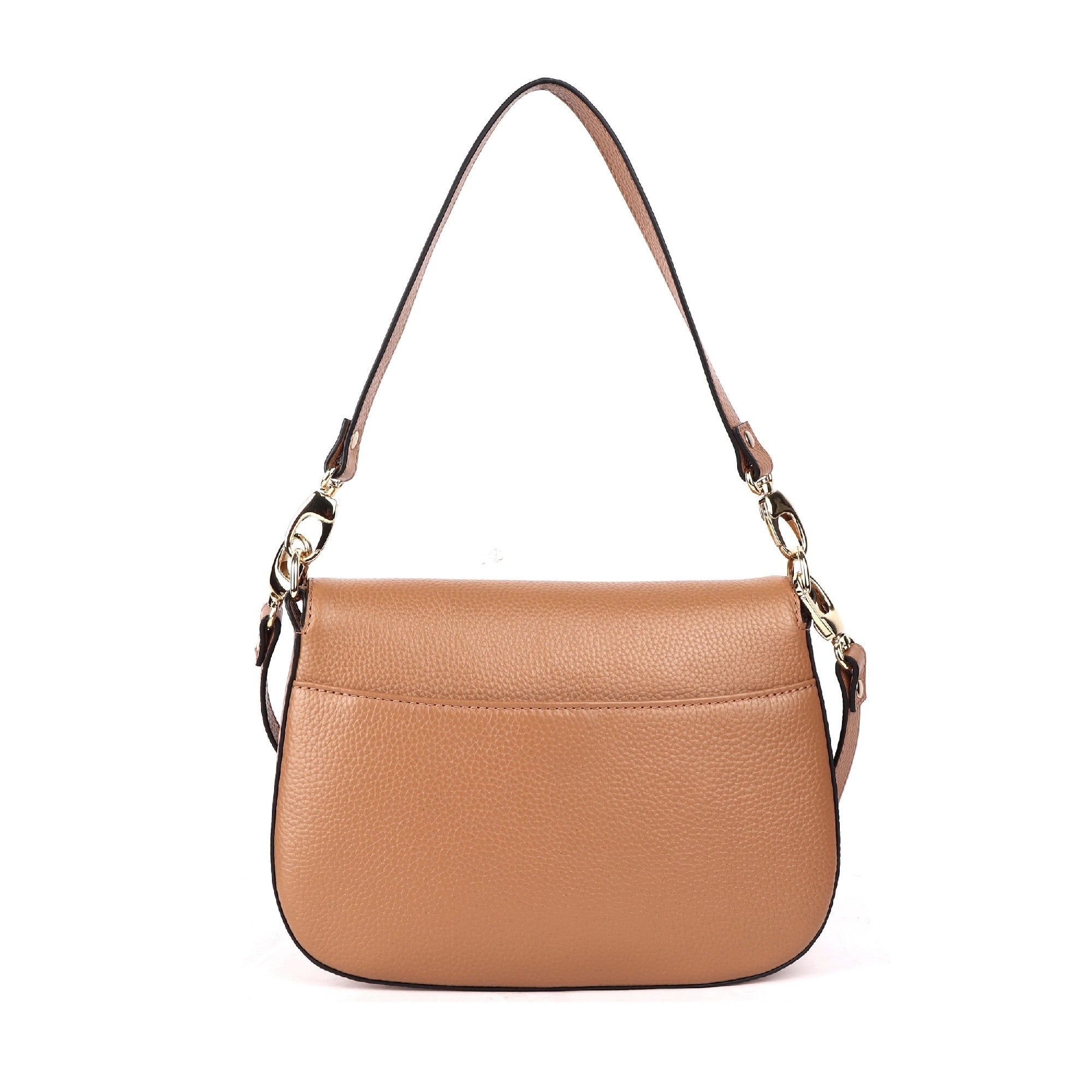 ORAN LEATHER TAMWORTH SHOULDER BAG [COLOUR:Camel]