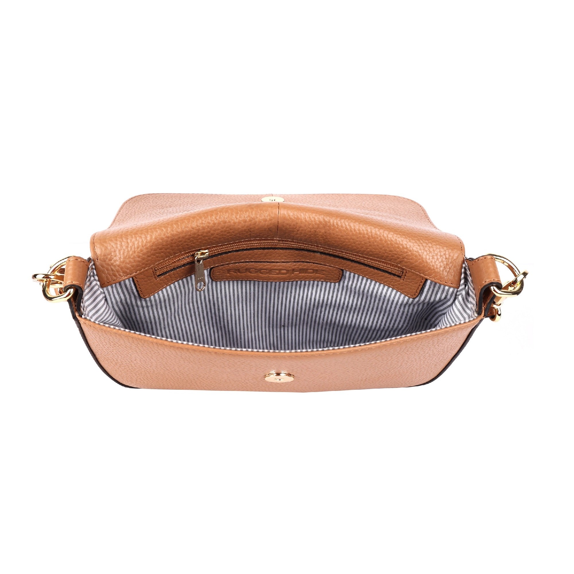 ORAN LEATHER TAMWORTH SHOULDER BAG [COLOUR:Camel]