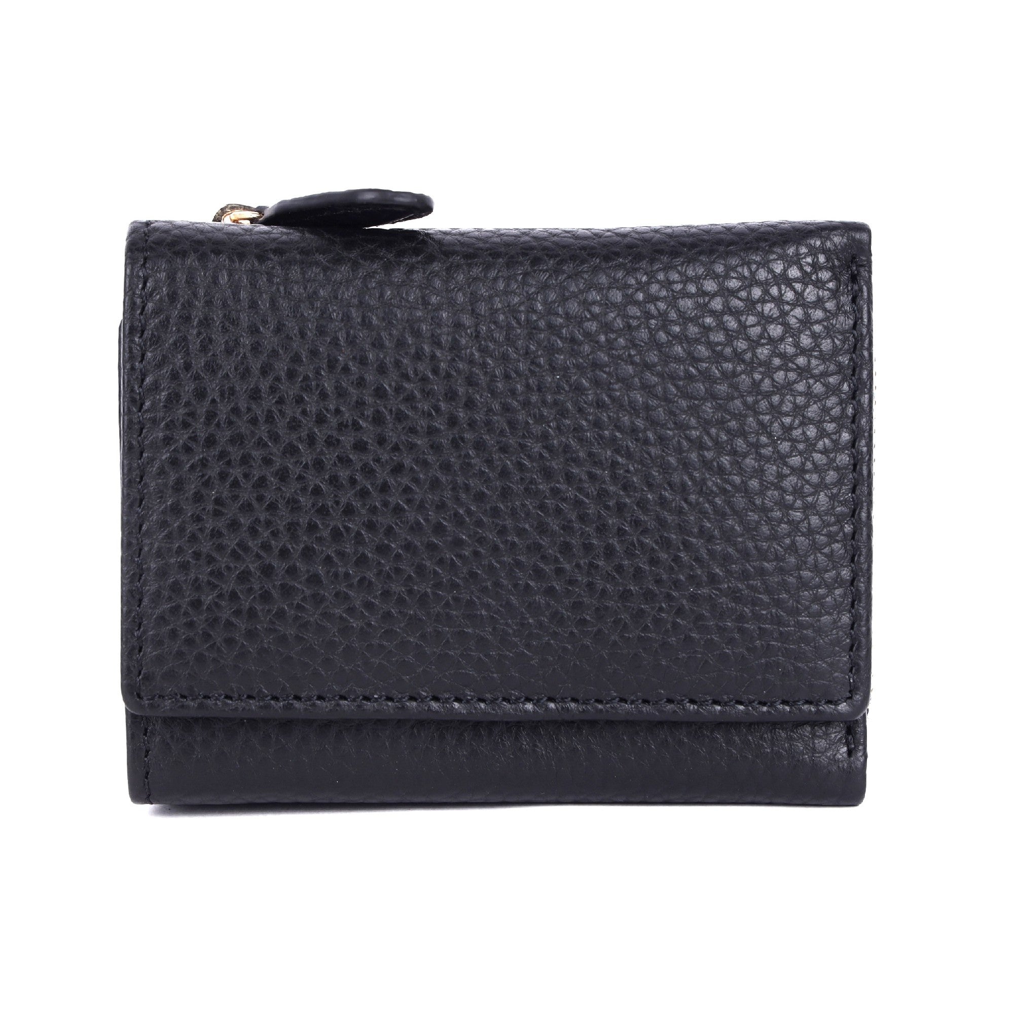 ORAN LEATHER GRETA  WALLET [COLOUR:Black]