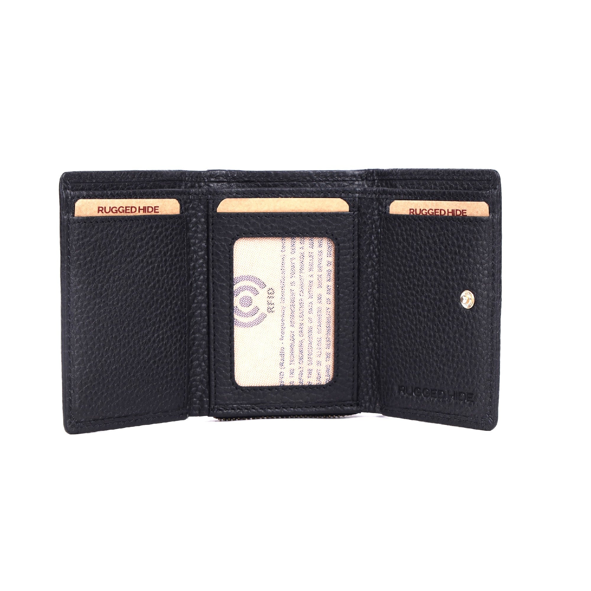 ORAN LEATHER GRETA  WALLET [COLOUR:Black]