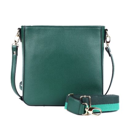 Oran Leather Darwin Crossbody Bag [COLOUR:Green]