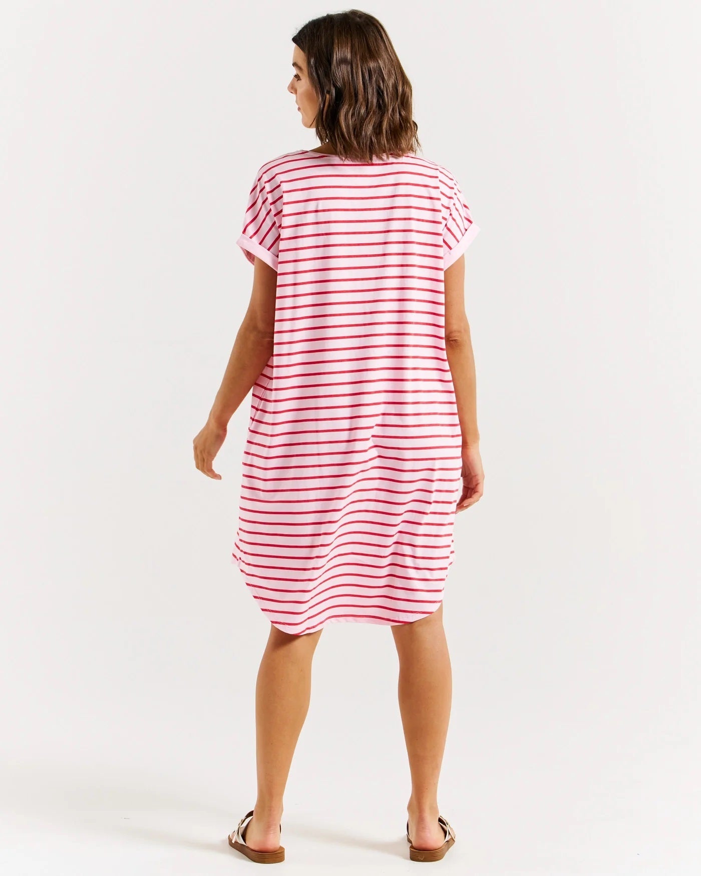 Betty Basics Maxine T Shirt dress [COLOUR:cherry blossom stripe SIZE:8]