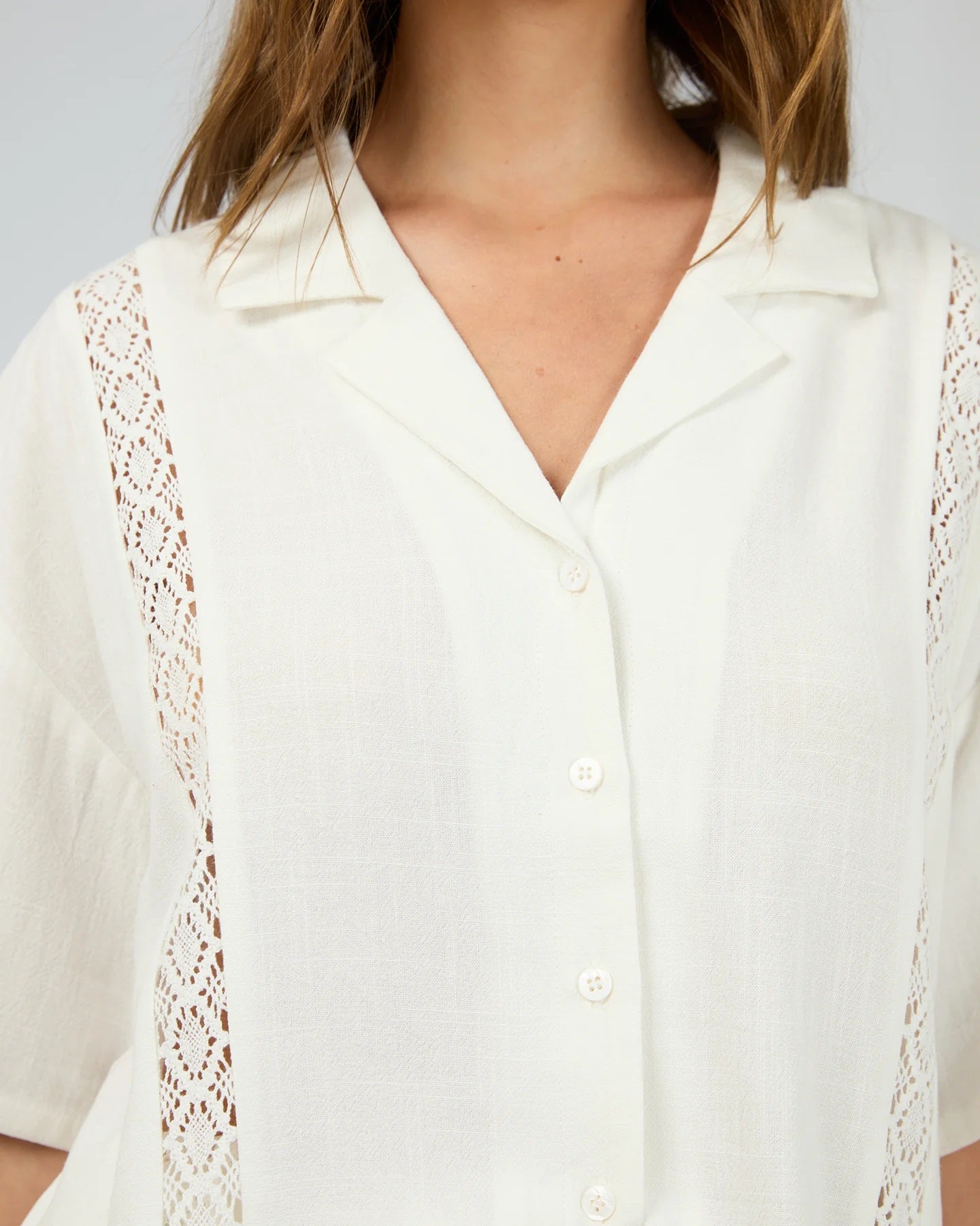 All About Eve Toledo Shirt [COLOUR:Vintage white  SIZE:6]