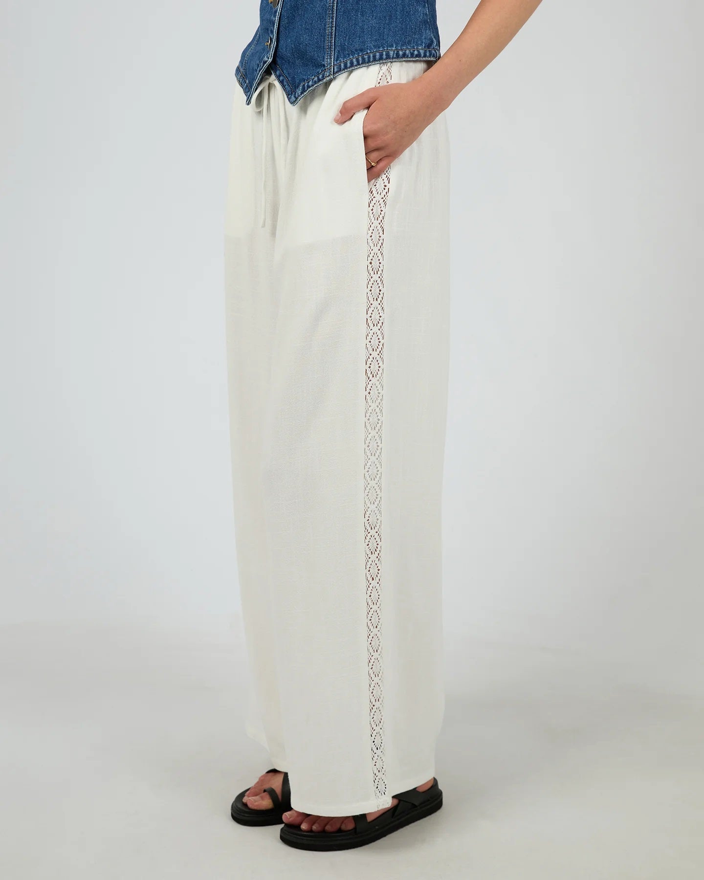 All About Eve Toledo Pant [COLOUR:Vintage white  SIZE:6]