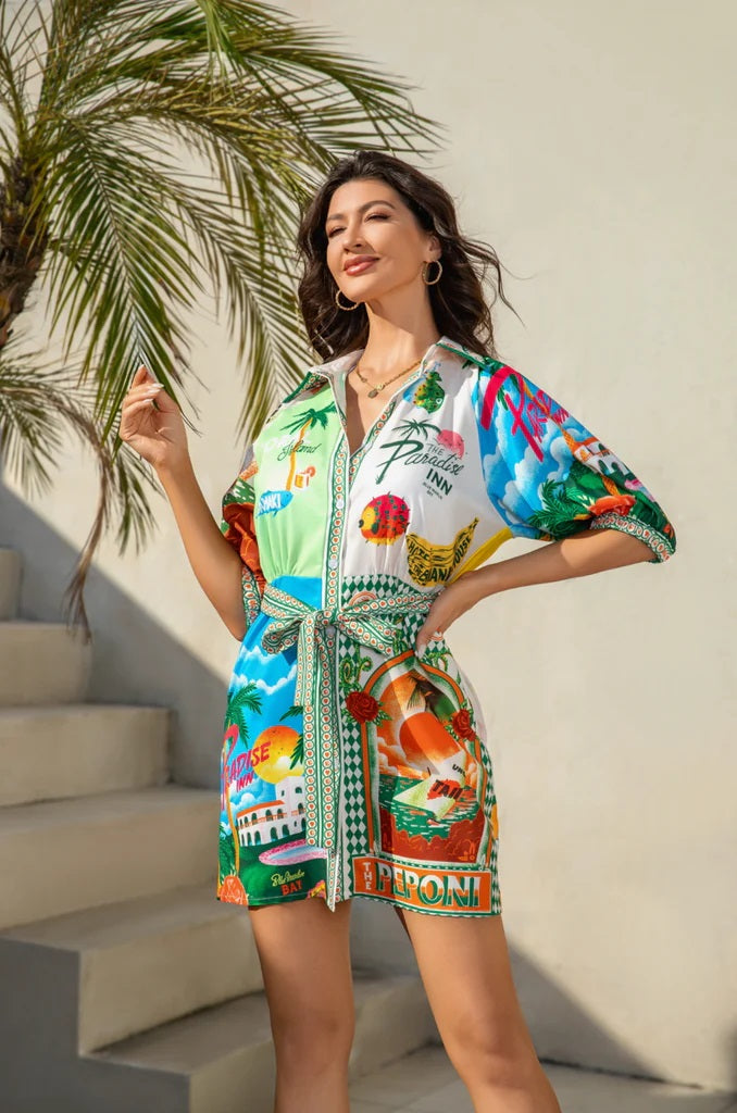 LEL Loves Paradise Dress [COLOUR:Multi SIZE:S]