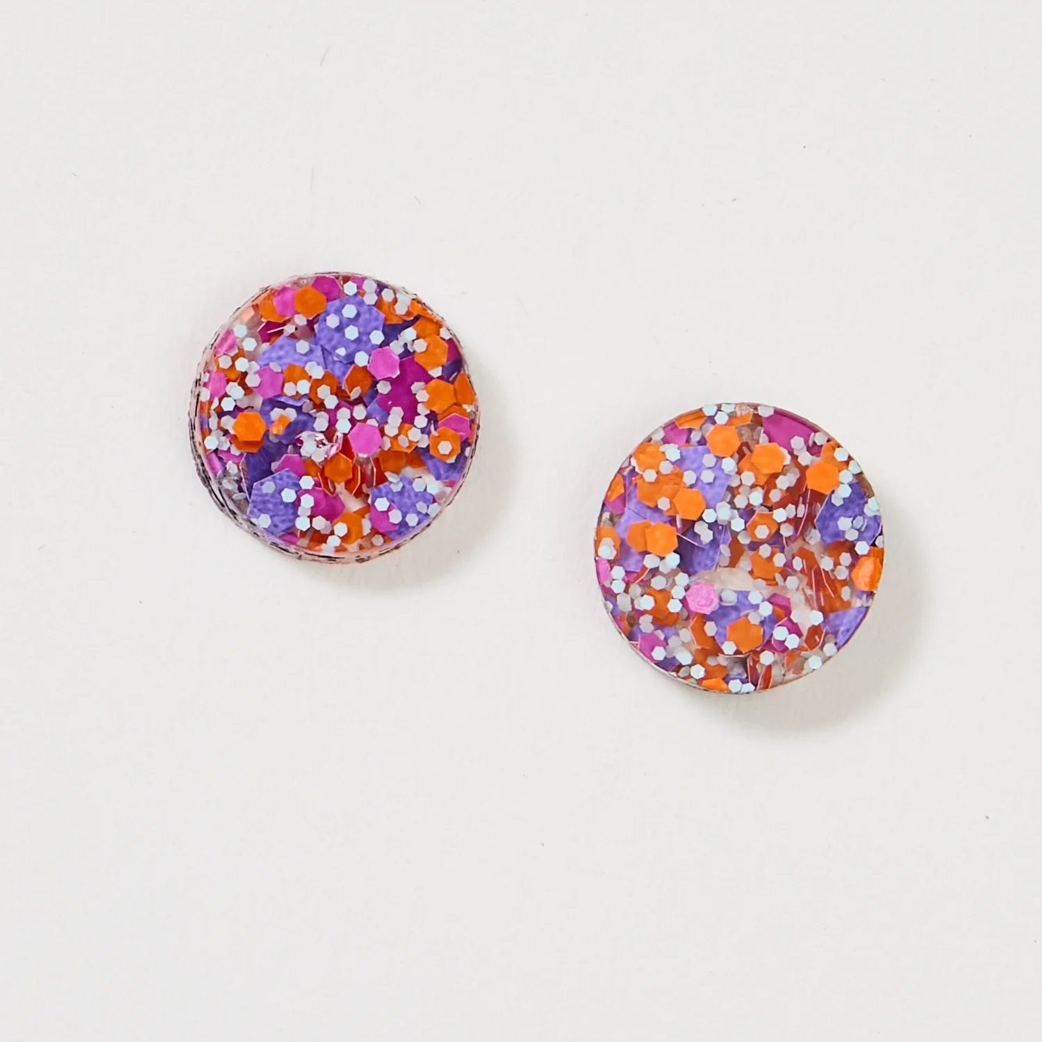 Martha Jean Stud Earrings [COLOUR:purple/orange]