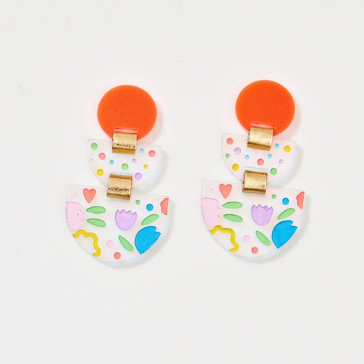 Martha Jean Boat Earrings [COLOUR:iridescent]