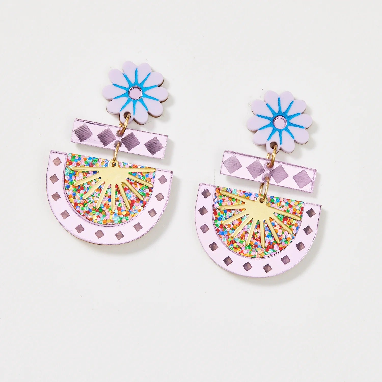 Martha Jean Betty Earrings [COLOUR:Lilic/Lilic]