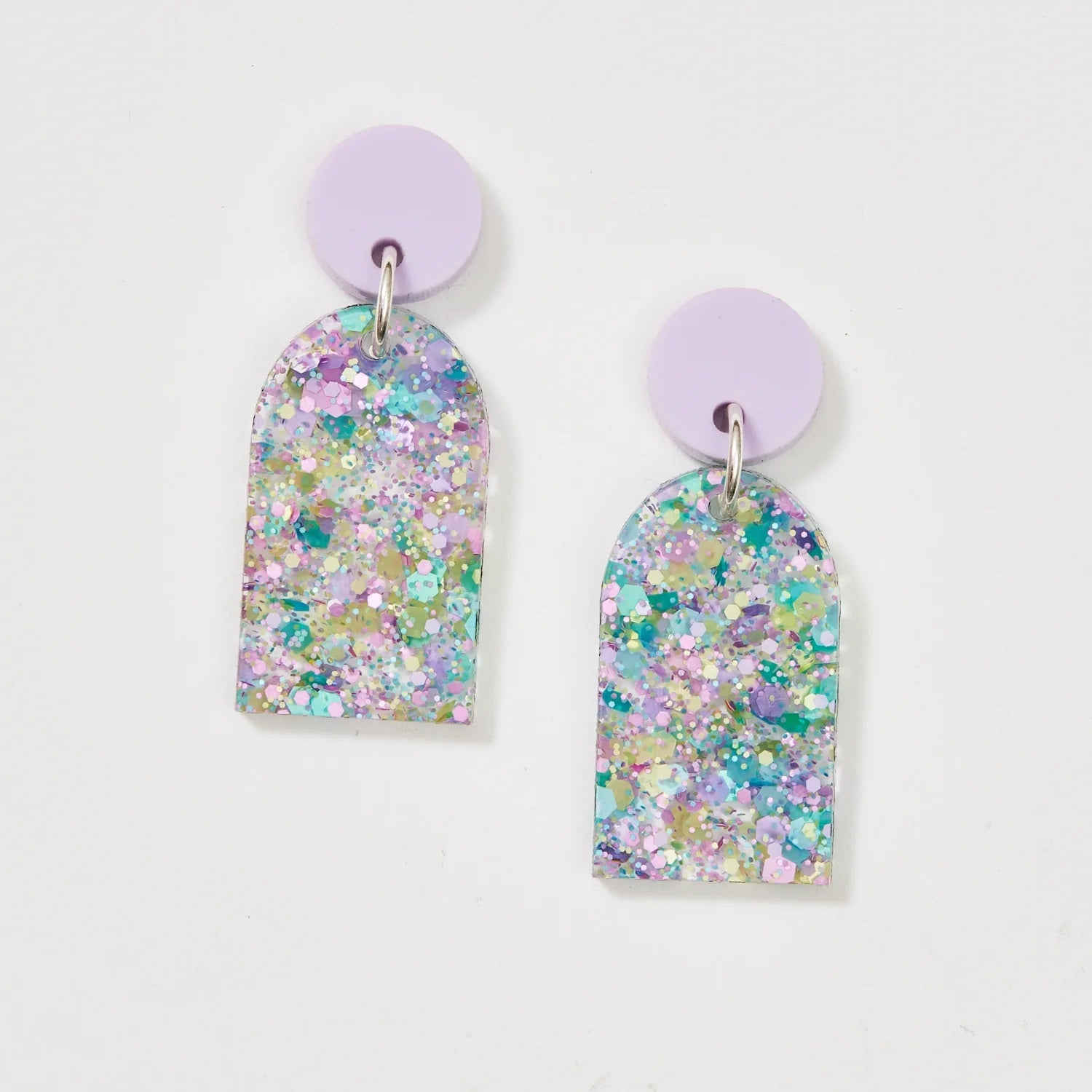 Martha Jean Arc Earrings [COLOUR:blue Mermaid]