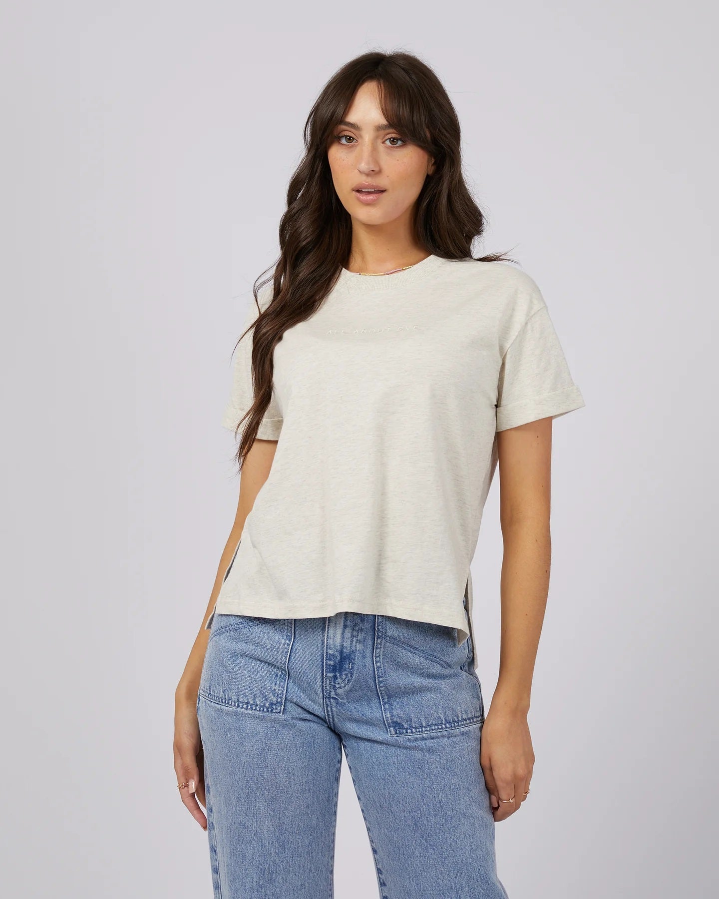 All About Eve Washed Tee [COLOUR:Oat SIZE:6]