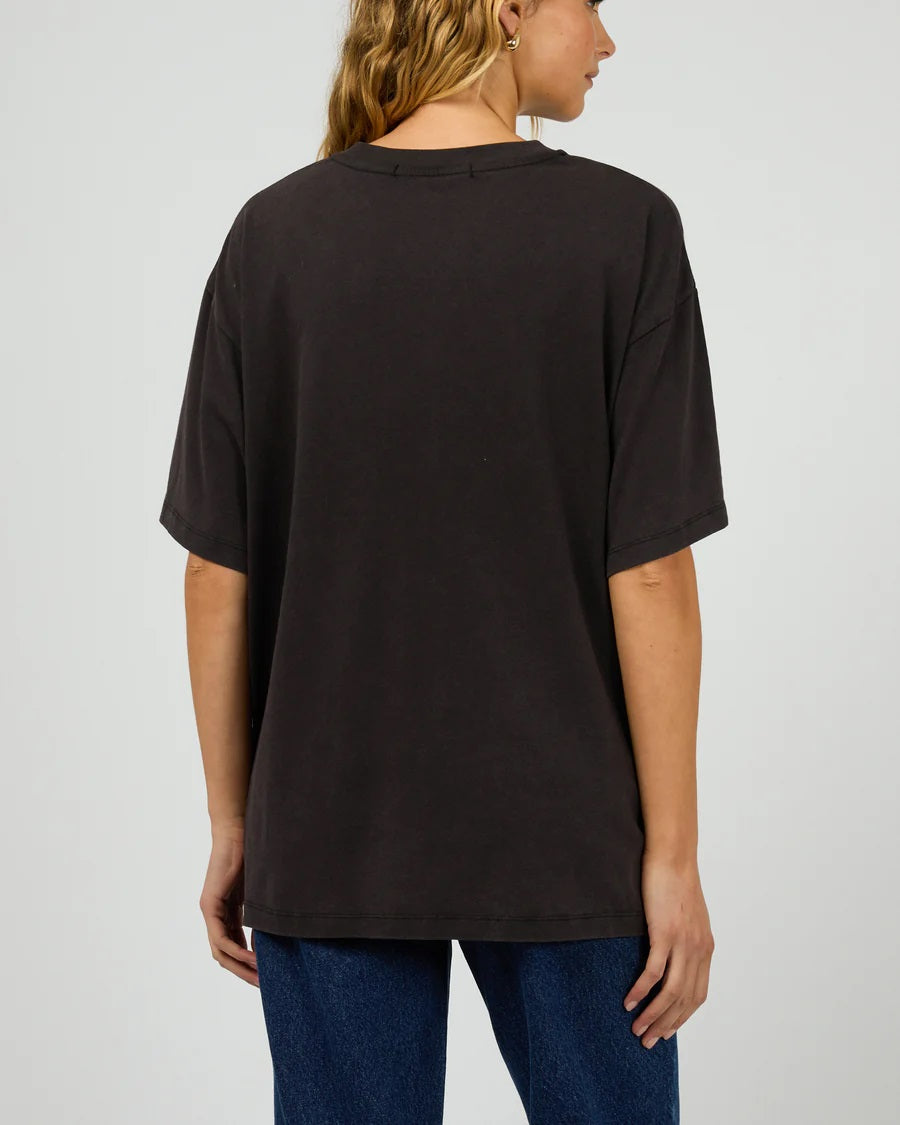 Silent Theory Washed Black Vintage Tee [COLOUR:Washed black SIZE:6]