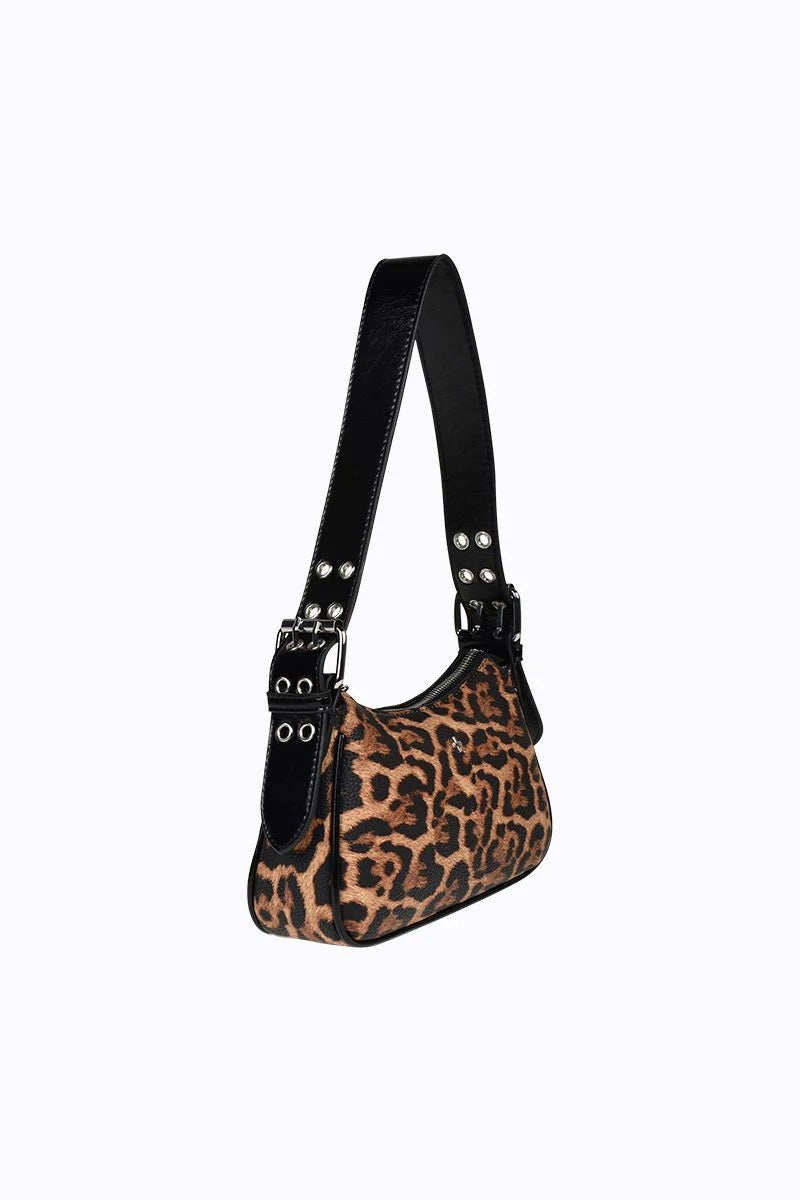 Peta & Jain Queen Buckel Shoulder Bag [COLOUR:Leopard]