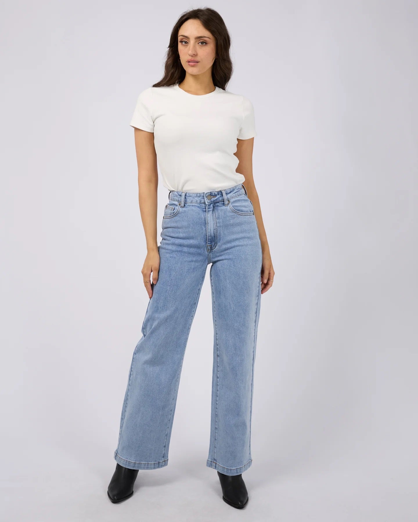 All About Eve Jacqui Wide Leg Jeans [COLOUR:Light Blue   SIZE:6]