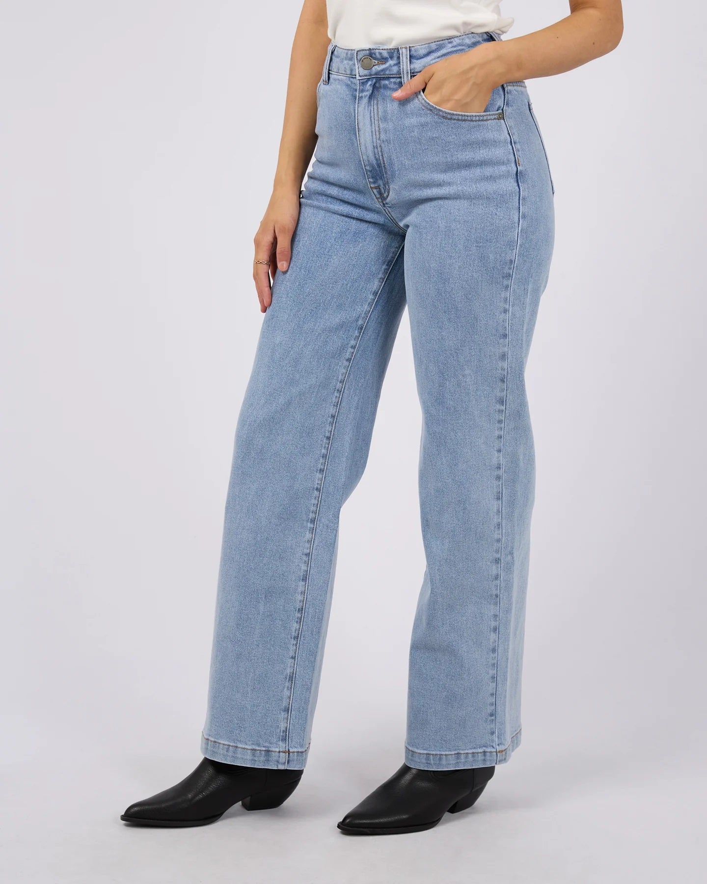 All About Eve Jacqui Wide Leg Jeans [COLOUR:Light Blue   SIZE:6]