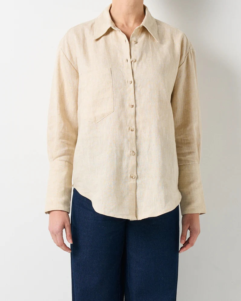 Walnut Ritz Shirt [COLOUR:Oatmeal SIZE:8]