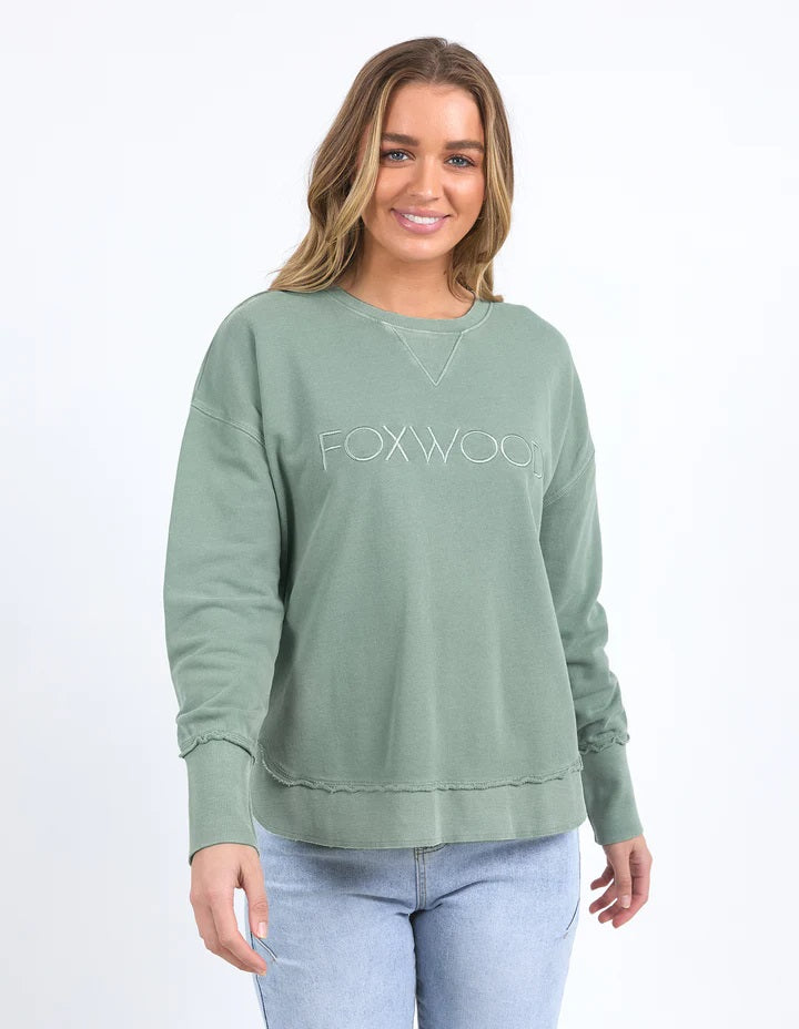 Foxwood Simplified Crew [COLOUR:Sage SIZE:6]