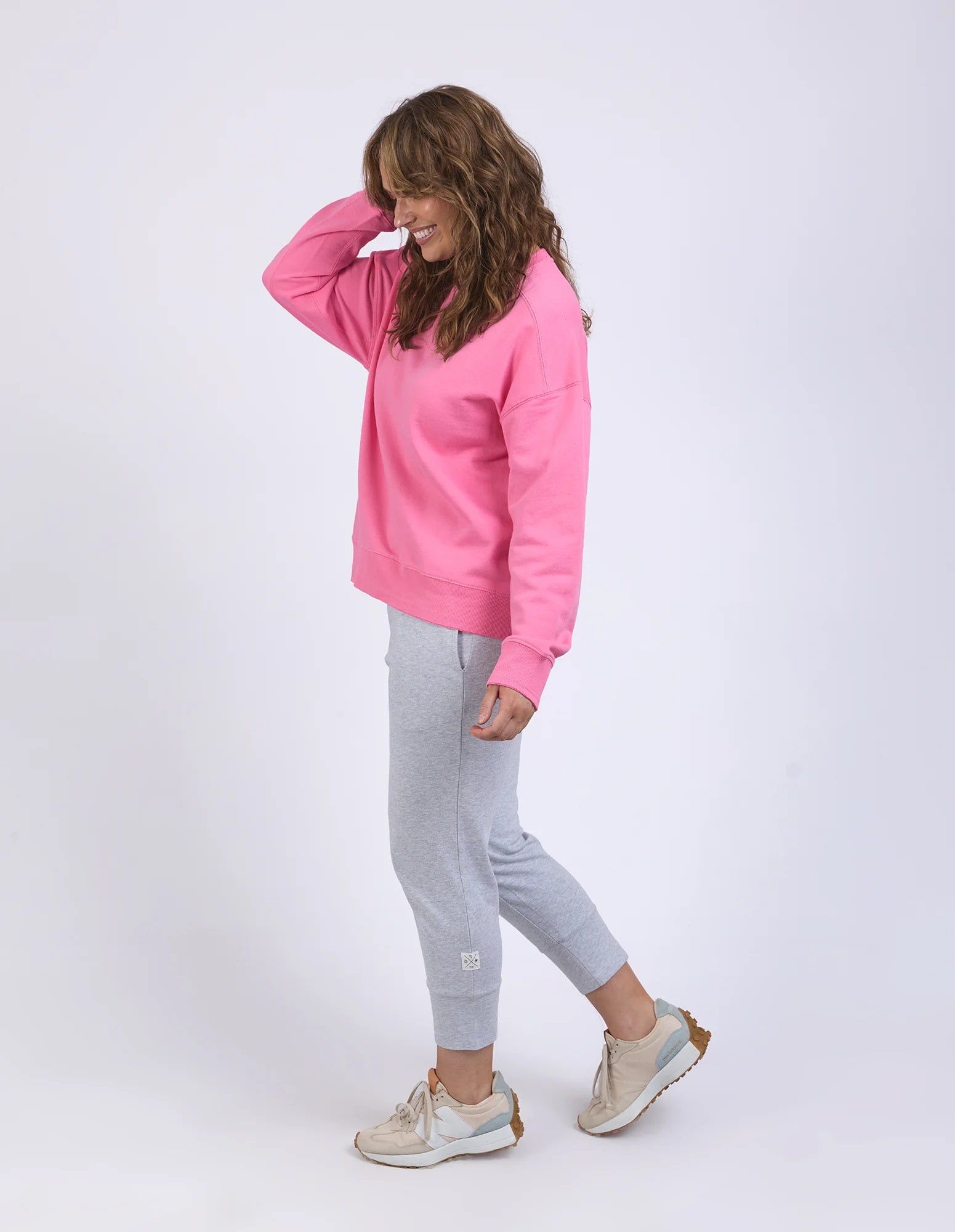 Elm Sophia Fleece Crew [COLOUR:pink geranium SIZE:8]