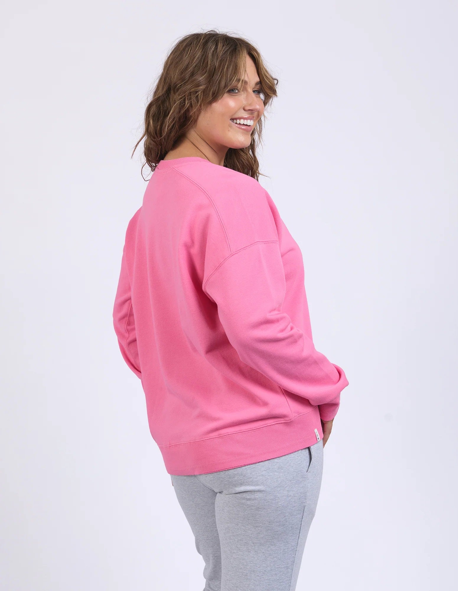 Elm Sophia Fleece Crew [COLOUR:pink geranium SIZE:8]